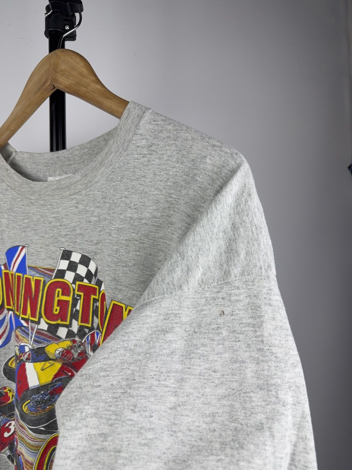 Other ⚡️Vintage 90s Crazy Donington 97 Rare Moto racing T-shirt Size US XL / EU 56 / 4 - 5 Thumbnail