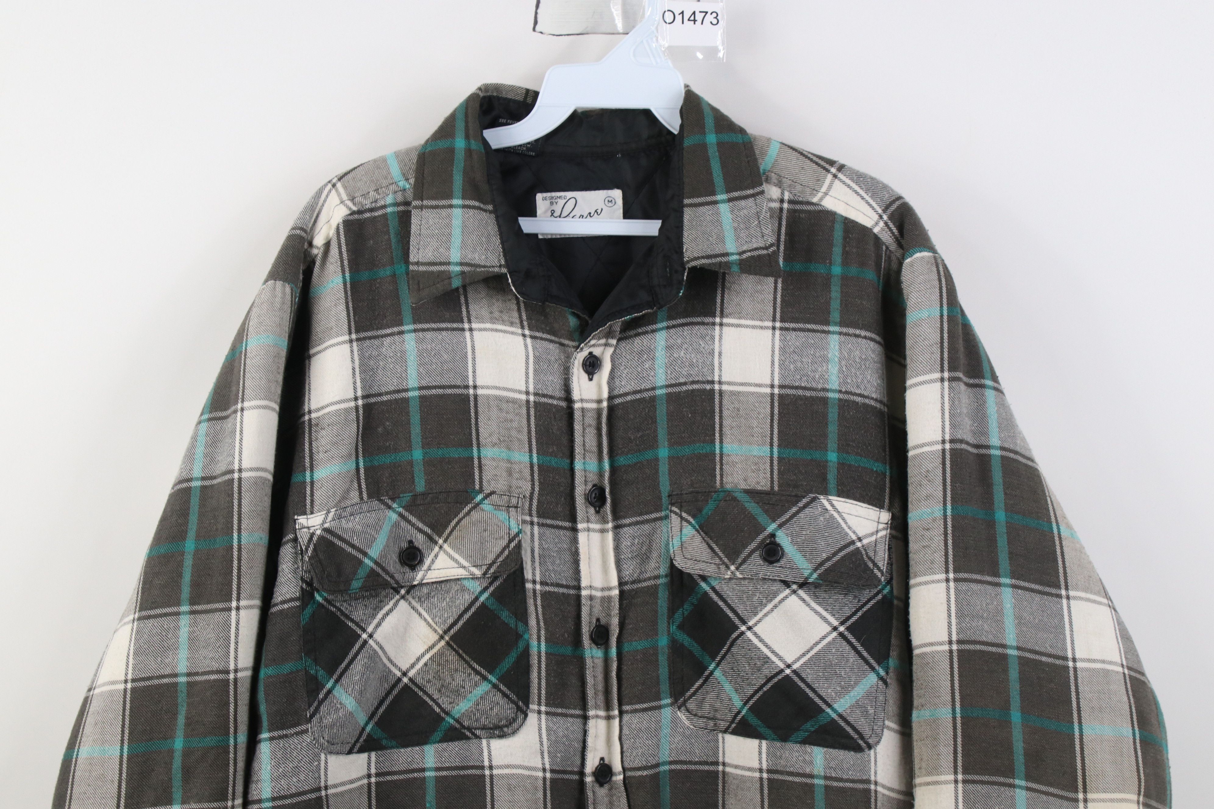 Vintage Vintage 90s Streetwear Flannel Button Shirt Jacket Jac Shirt Size US M / EU 48-50 / 2 - 2 Thumbnail