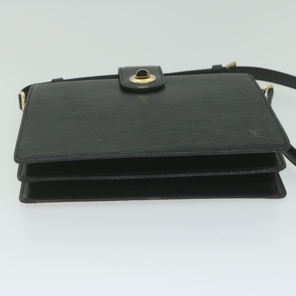Louis Vuitton LOUIS VUITTON Epi Capuchin Shoulder Bag Black M52342 Size ONE SIZE - 5 Thumbnail