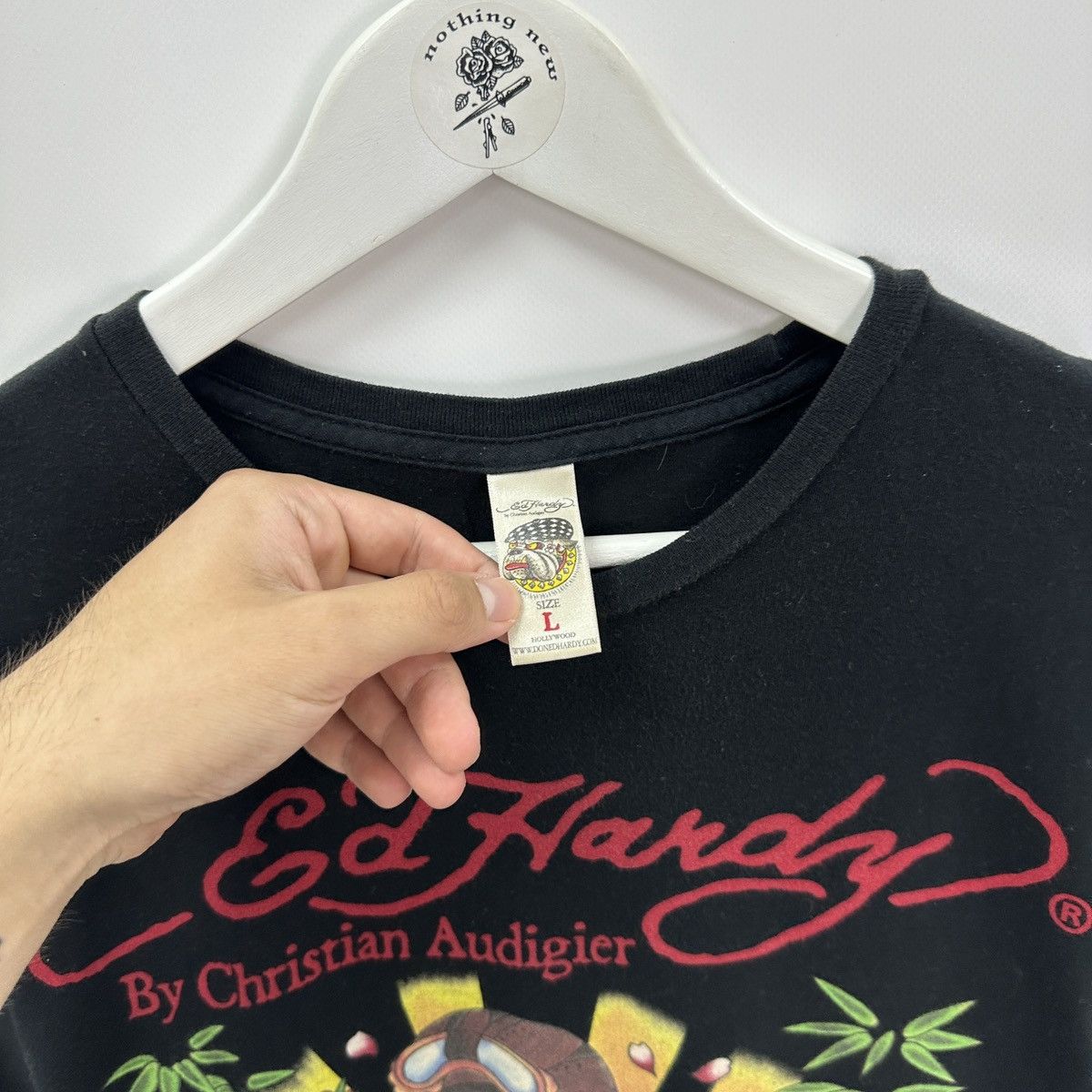 Christian Audigier Vintage 00s Ed Hardy Christian Audigier Japan sunshine tee Size US L / EU 52-54 / 3 - 5 Thumbnail
