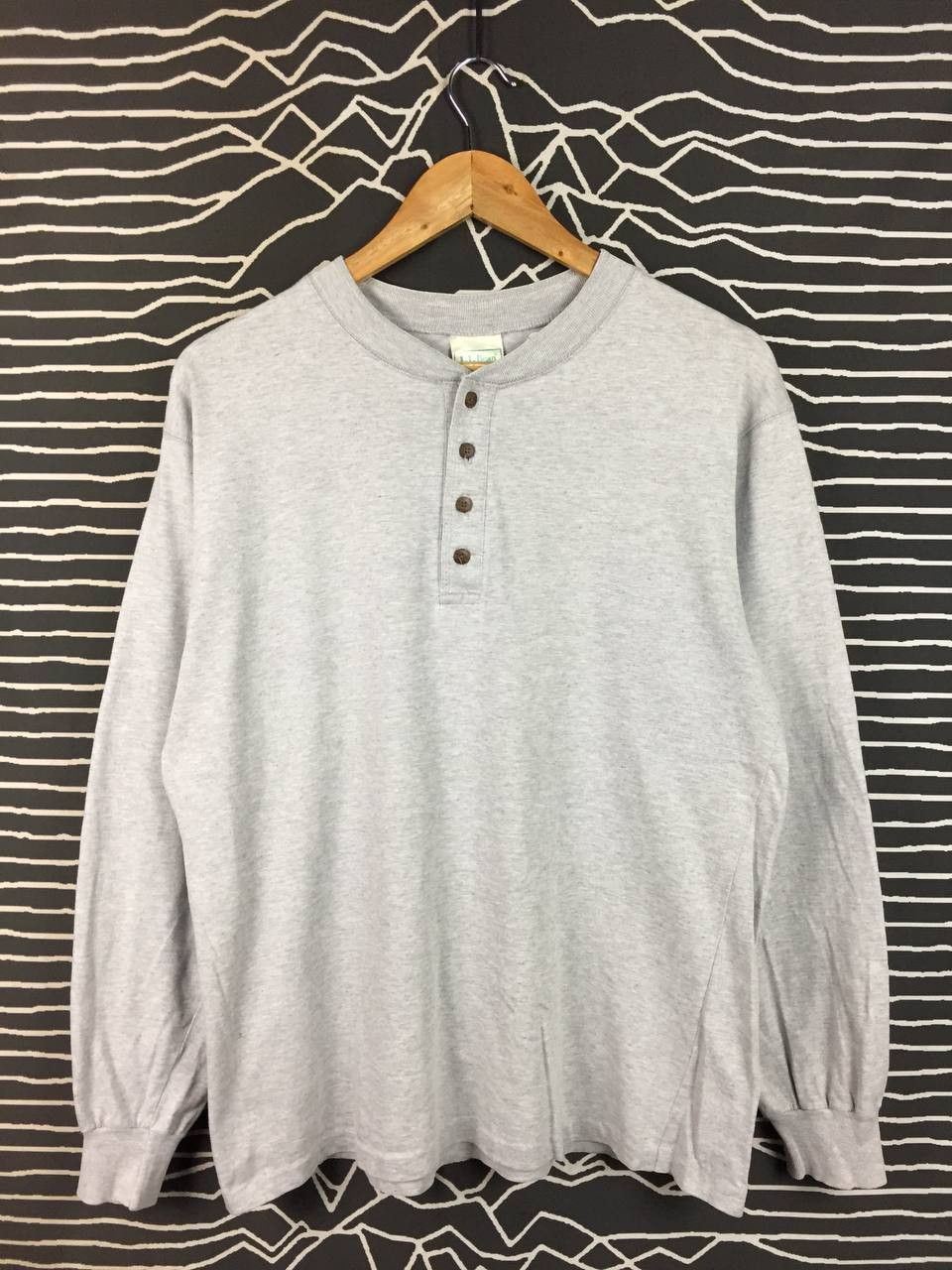 L.L. Bean Vtg L.L. Bean Freeport Maine Henley Long Sleeve Tee Size US L / EU 52-54 / 3 - 1 Thumbnail
