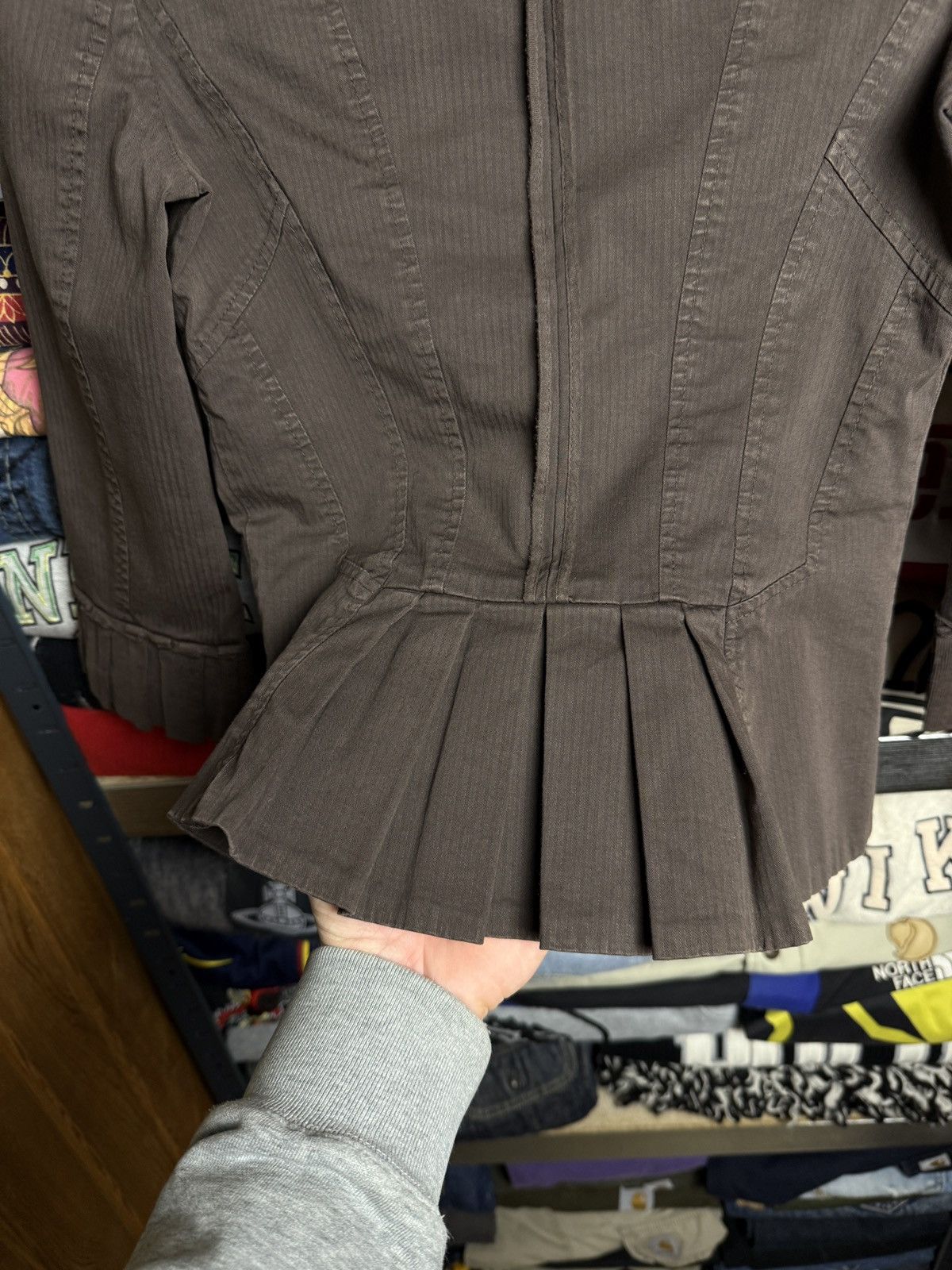 Dolce & Gabbana Crazy Hype Dolce & Gabbana Ruffle Sleeve Y2K Jacket Size S / US 4 / IT 40 - 8 Thumbnail