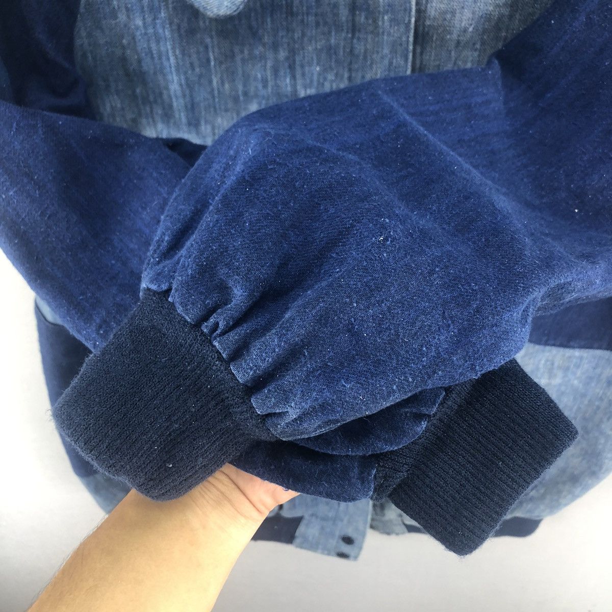 Japanese Brand Vintage Rework Custom Denim Zipper Jacket Size US M / EU 48-50 / 2 - 14 Thumbnail