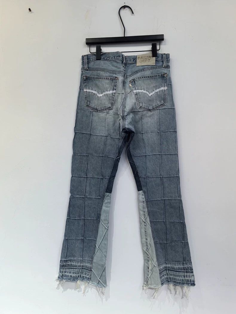 Gallery Dept. Gallery DeptGrid paneled flared jeans 2504-Nextarrow Size US 30 / EU 46 - 2 Thumbnail