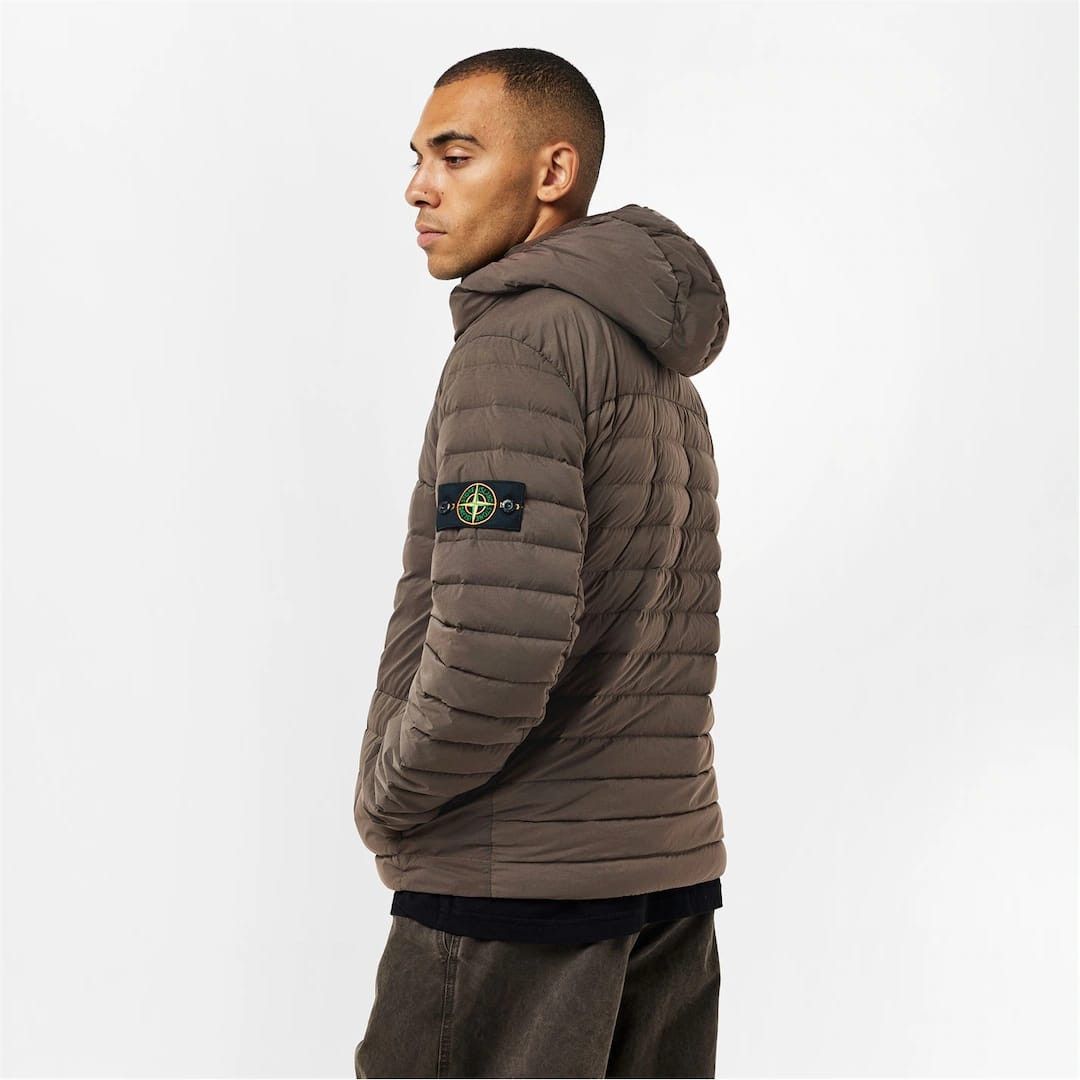 Stone Island o1g2r1mq0526 Duck Down Full Zip Medium Puffer Jacket Brown Size US L / EU 52-54 / 3 - 4 Thumbnail