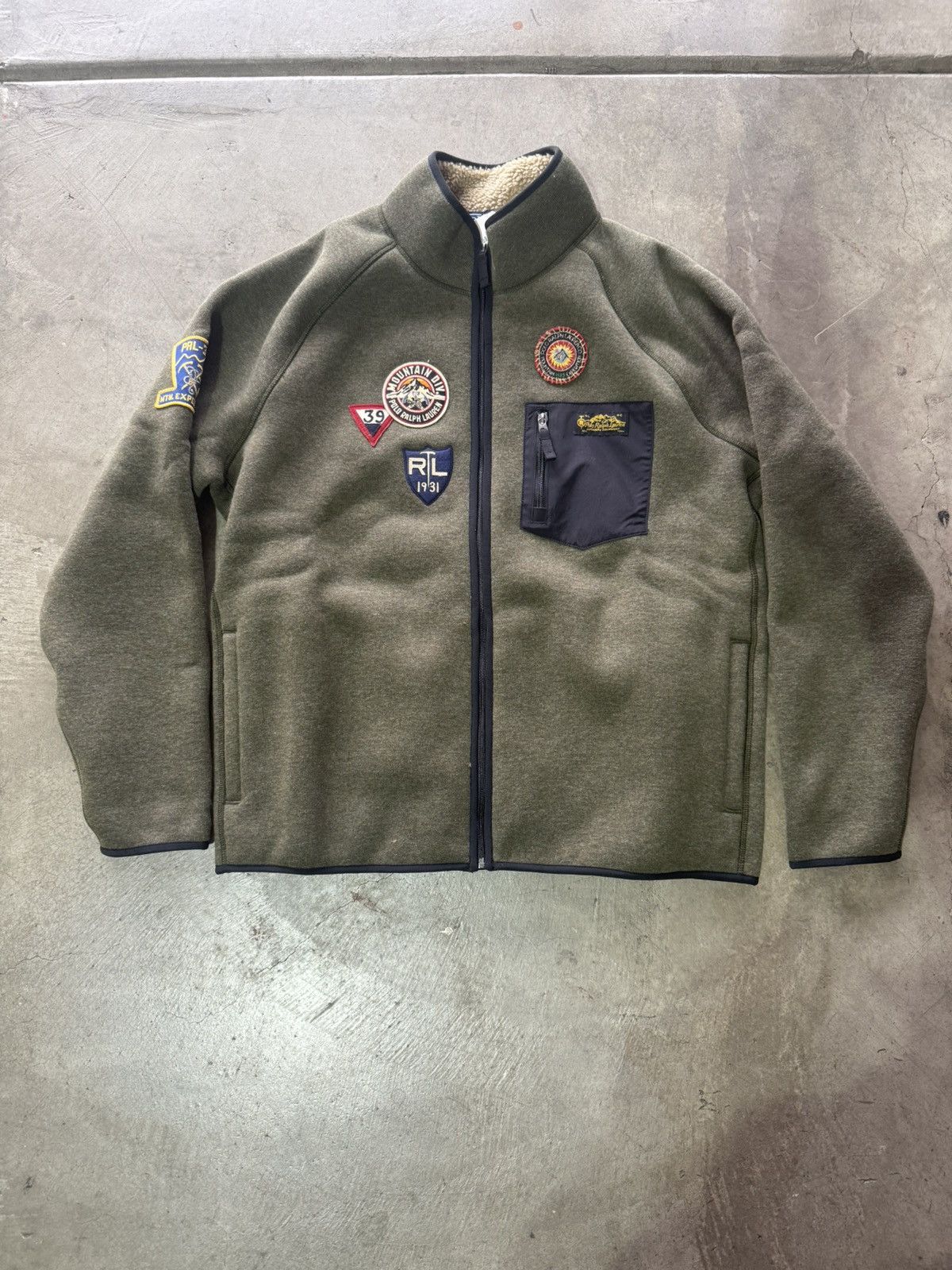 Polo Ralph Lauren Polo Ralph Lauren Fleece Jacket Wool New With Tags Mens L Size US L / EU 52-54 / 3 - 1 Thumbnail