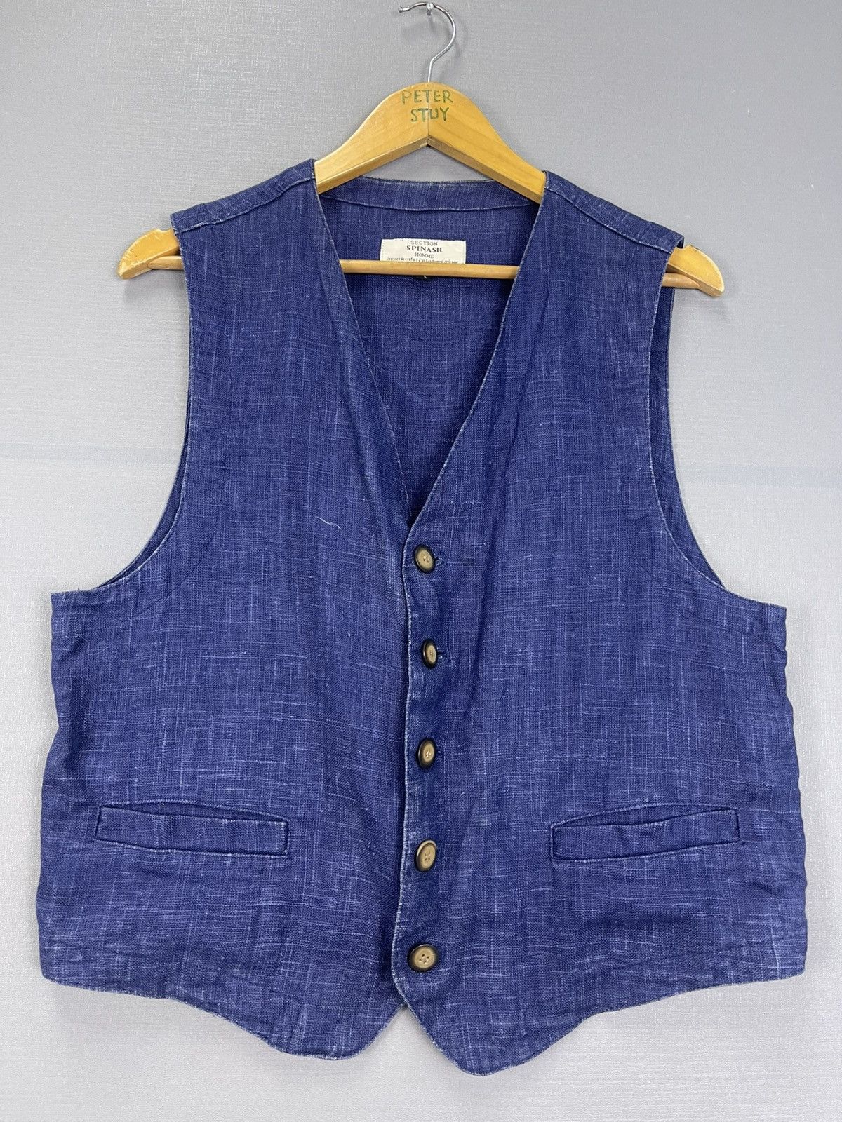 Indigo Vintage Spinash Homme Indigo Vest Size US M / EU 48-50 / 2 - 2 Thumbnail