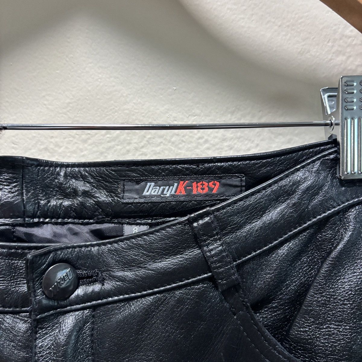 Vintage DarylK-189 Vintage Y2K genuine leather pants Size 30" / US 8 / IT 44 - 3 Thumbnail