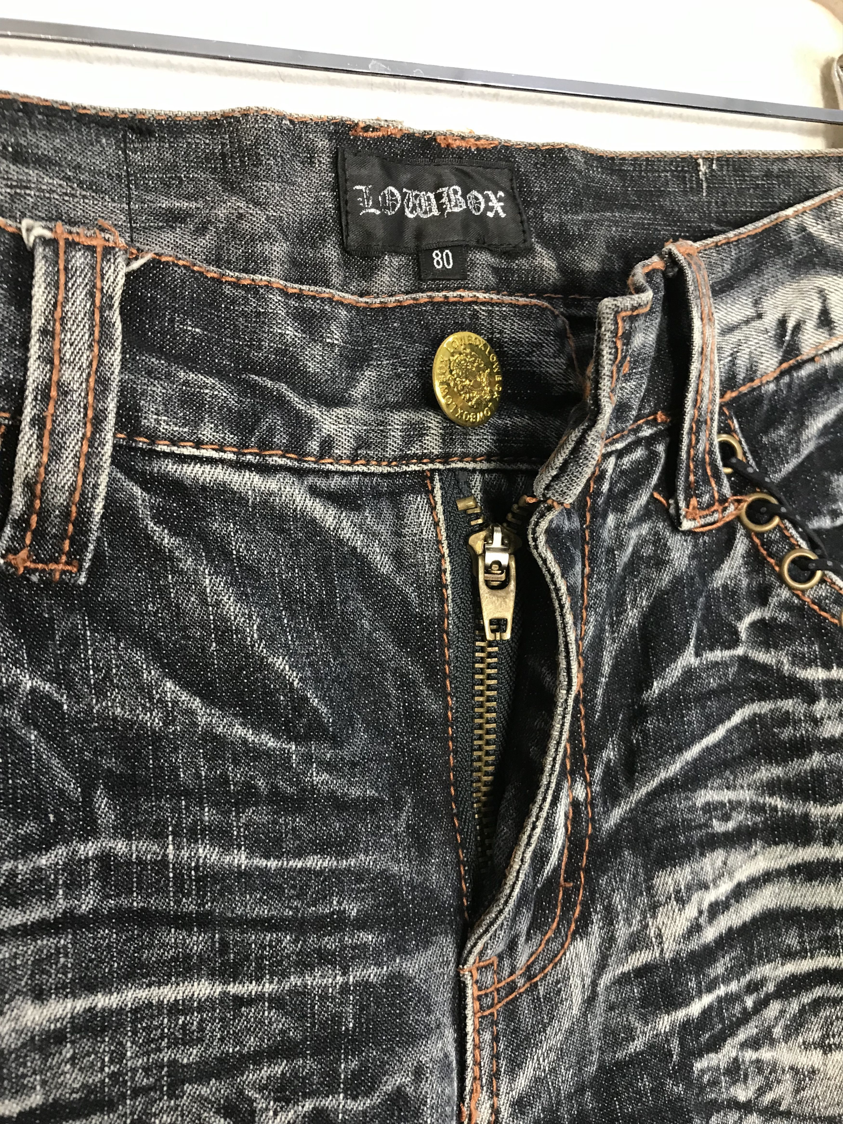 Japanese Brand × LOWBOX Vintage Japanese Brand Lowbox Light Wash Denim Design Size US 32 / EU 48 - 9 Thumbnail