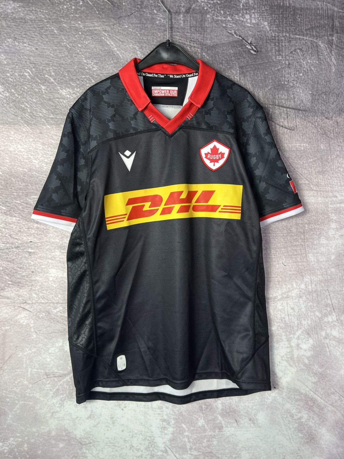 Macron Macron Canada Rugby National Team Away Jersey Shirt DHL Size US L / EU 52-54 / 3 - 1 Thumbnail