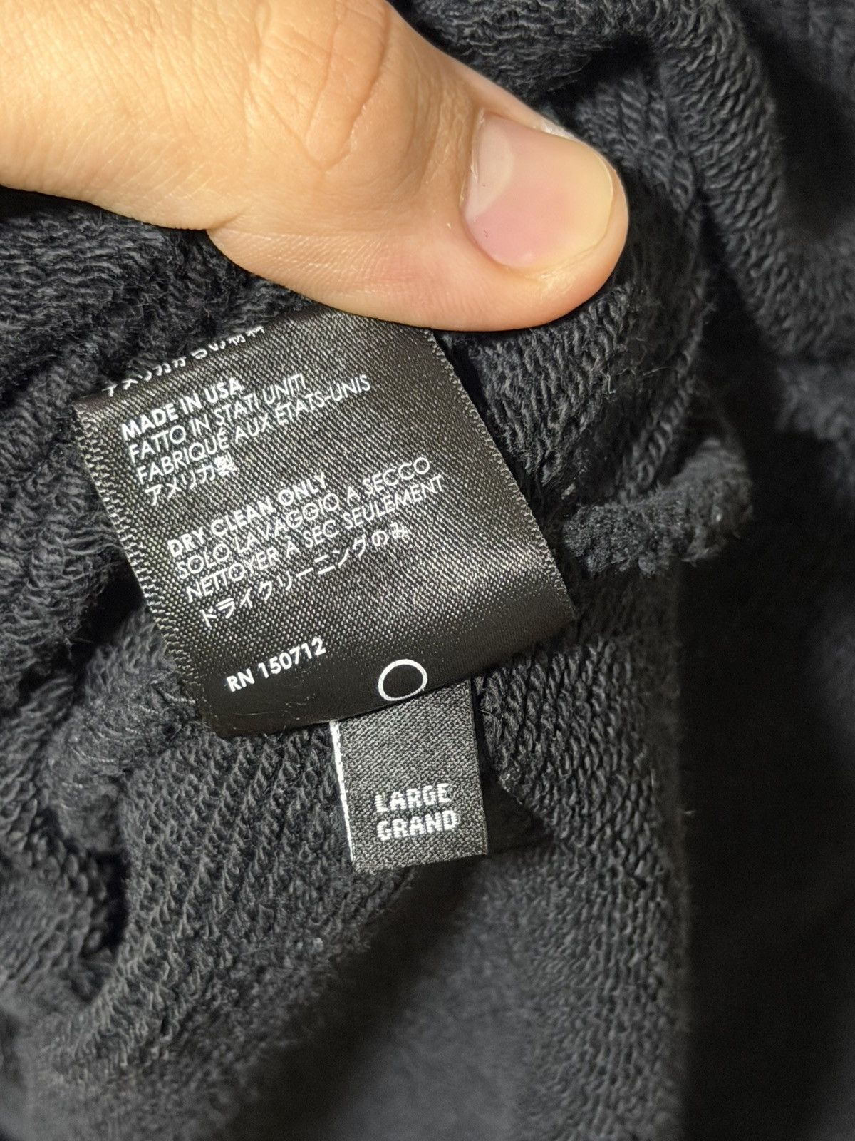 Amiri AMIRI LOGO BLACK HOODIE Size US L / EU 52-54 / 3 - 8 Thumbnail