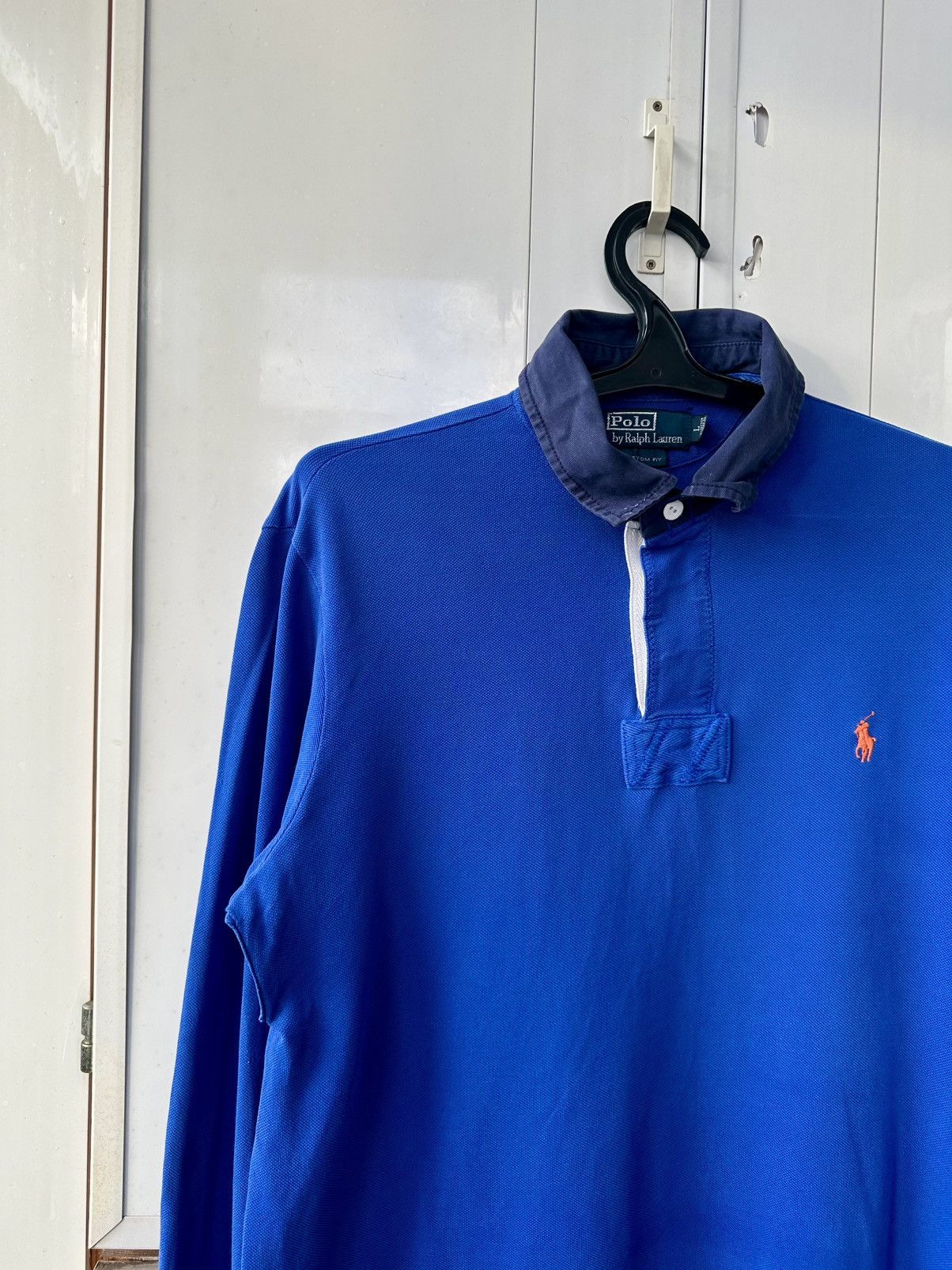 Polo Ralph Lauren Vintage Polo Ralph Lauren Sleeve Rugby Orange Logo Size US L / EU 52-54 / 3 - 3 Thumbnail