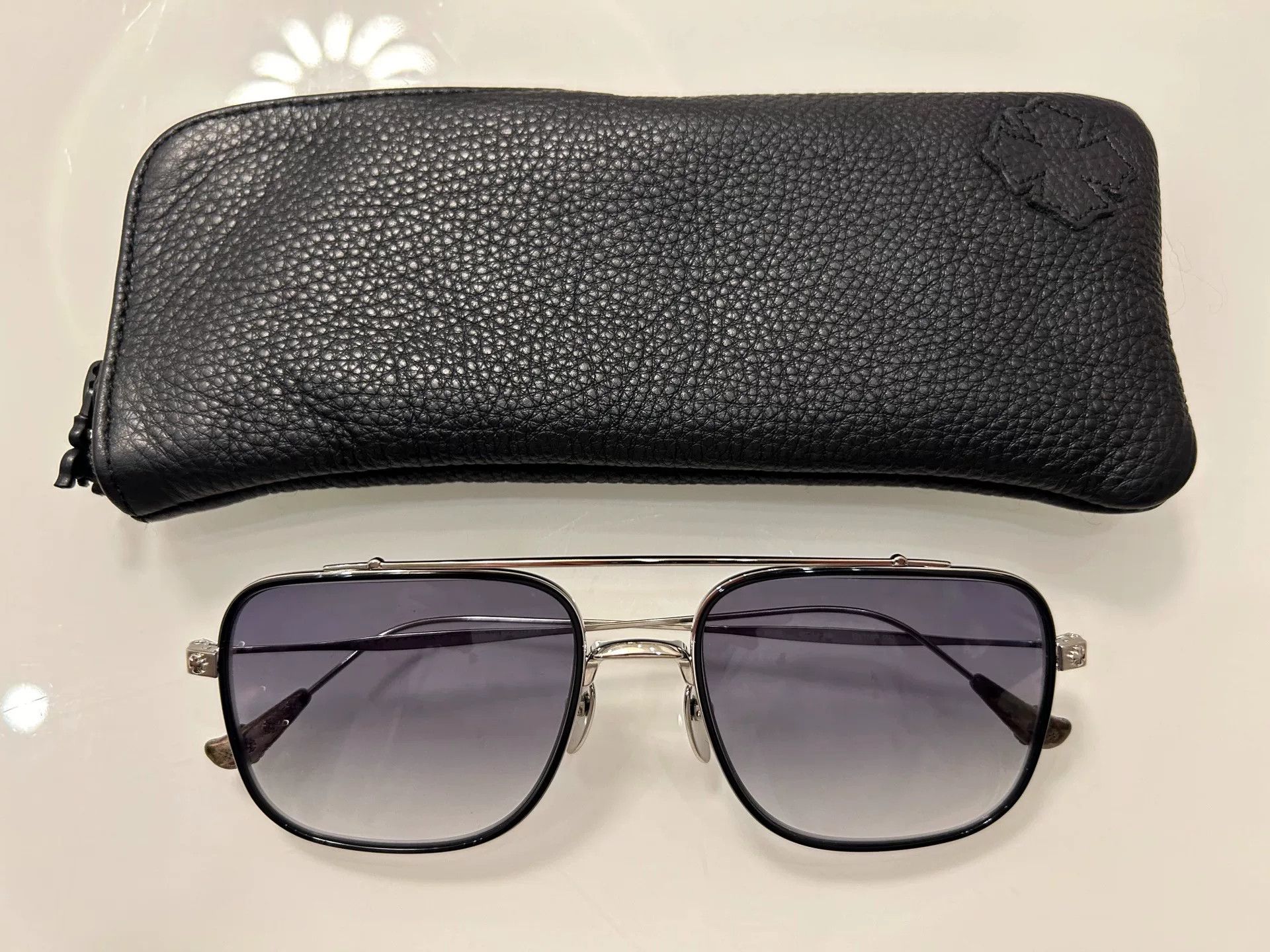 Chrome Hearts Chrome Hearts Silver Sunglasses Size ONE SIZE - 1 Thumbnail
