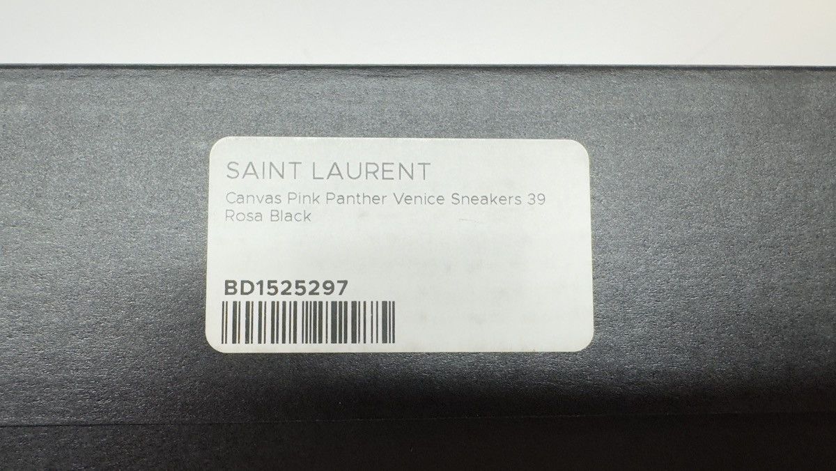 Hedi Slimane × Saint Laurent Paris RARE! Saint Laurent Canvas Pink Panther Venice Sneakers - 39 Size US 6 / EU 39 - 8 Thumbnail