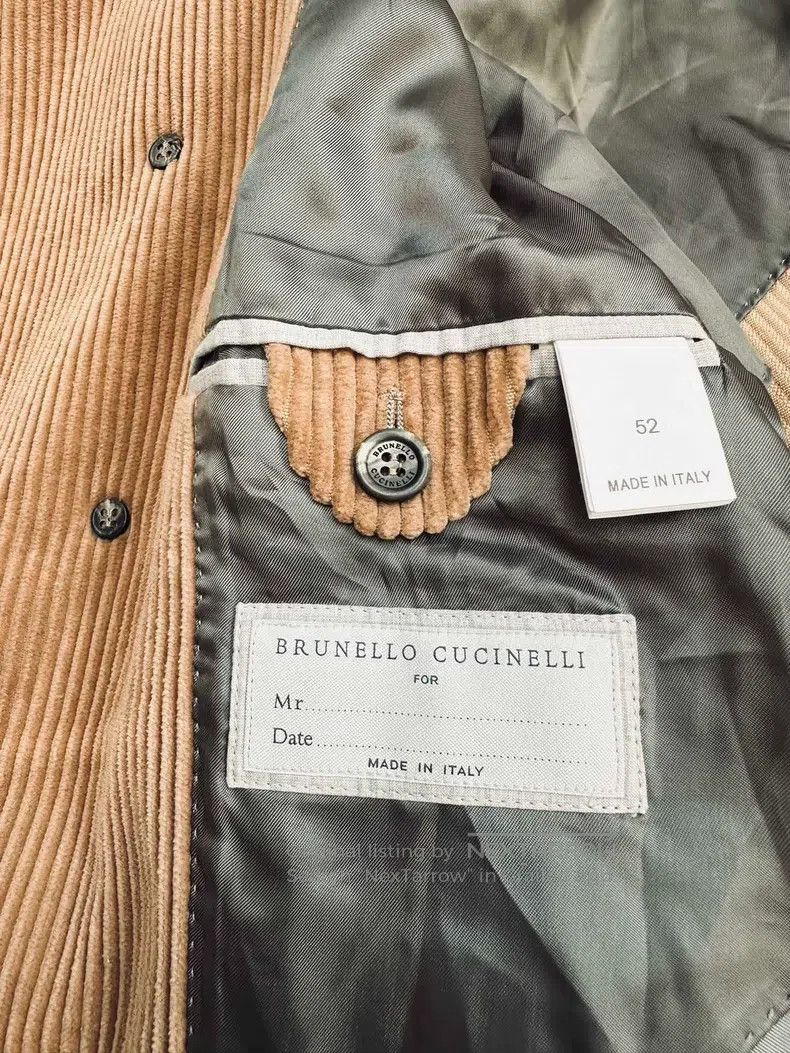 Other Brunello Cucinelli Cashmere Corduroy Double-breasted Coat Size US L / EU 52-54 / 3 - 8 Thumbnail