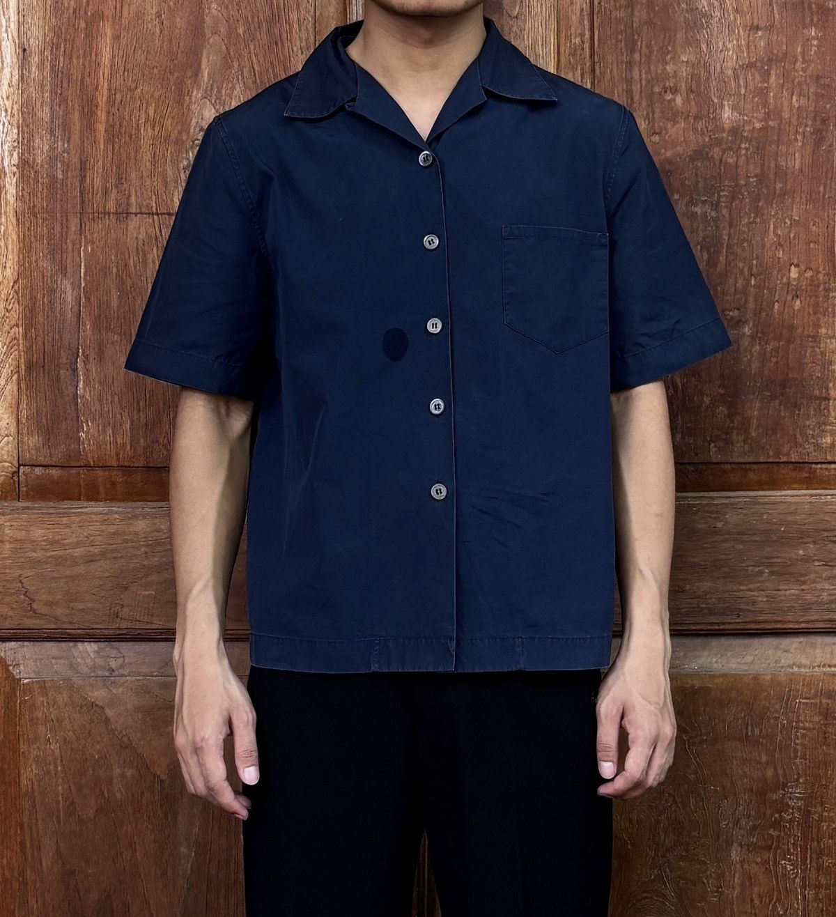 Prada Cropped Camp Collar SS Shirt Size US S / EU 44-46 / 1 - 1 Thumbnail