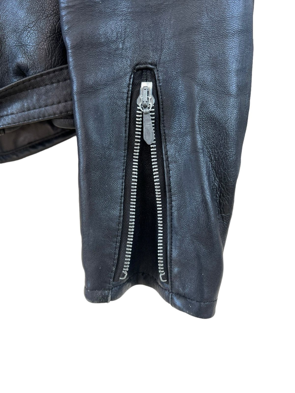 Vintage Vintage 70s Mascot England Black Leather Rider Jacket Racer Size US L / EU 52-54 / 3 - 12 Thumbnail