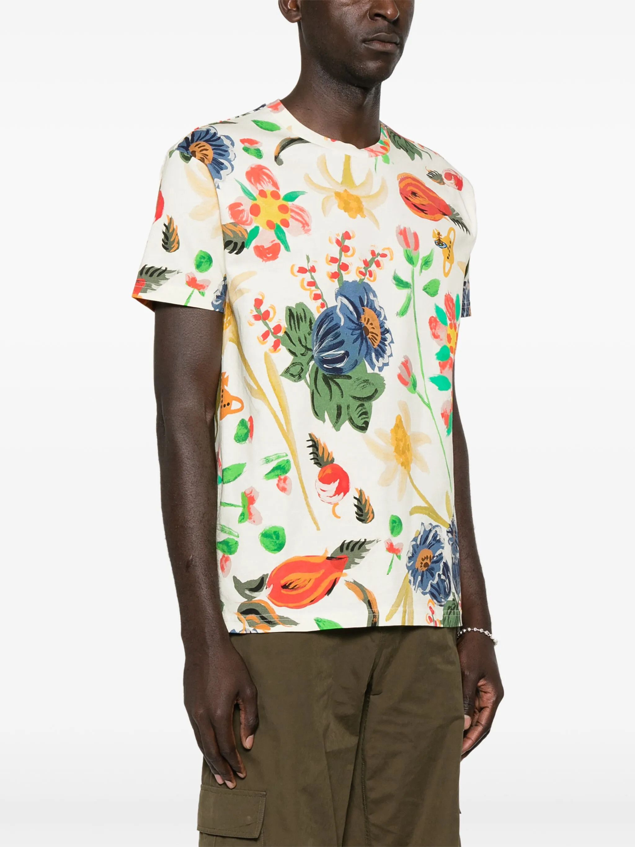 Vivienne Westwood o1f1d3z0525 Folklore-Print T-Shirt in Multicolor Size US XL / EU 56 / 4 - 3 Thumbnail