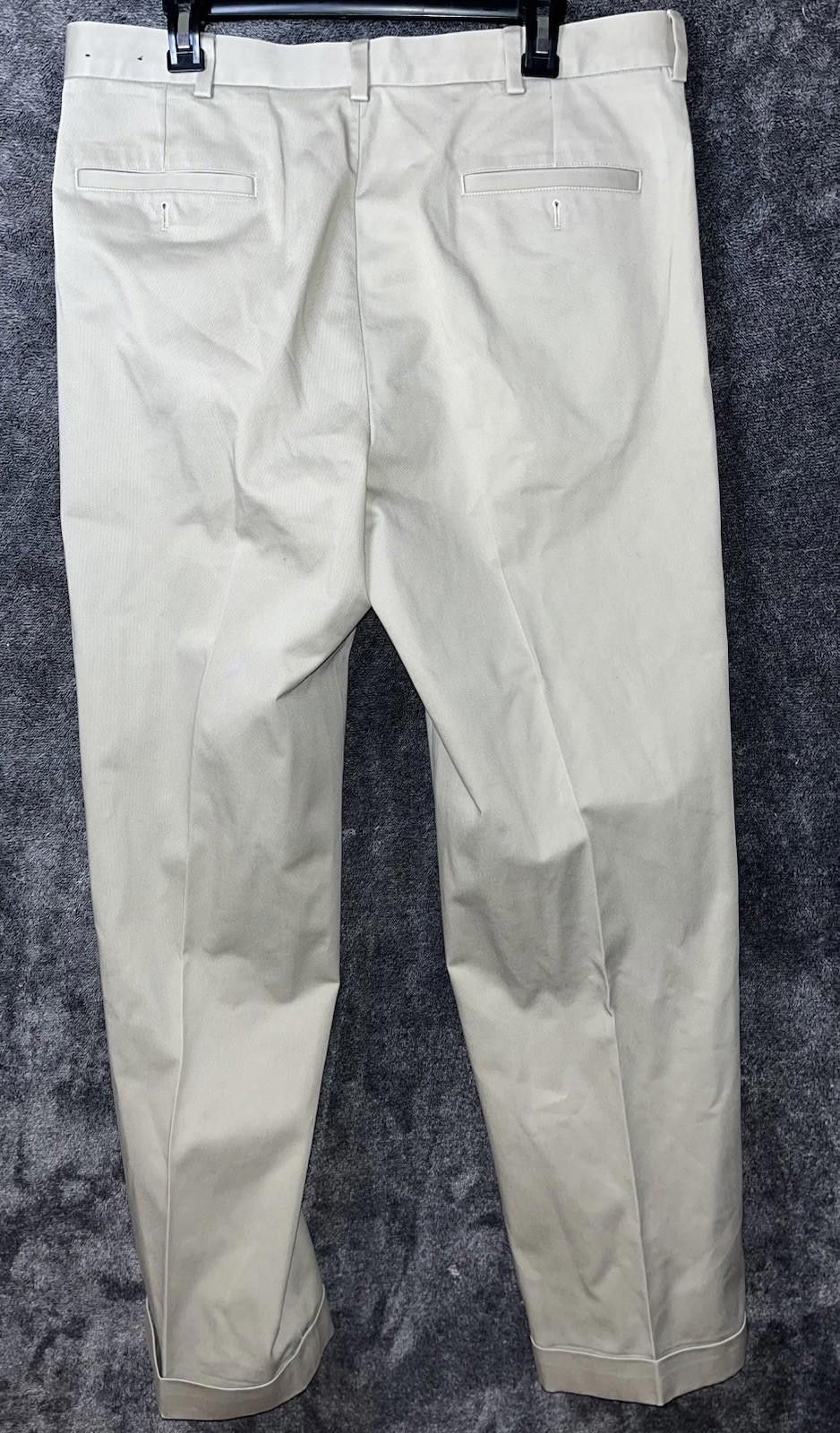 Brooks Brothers Brooks Brothers Advantage Chino Elliot Khaki Pants 36x32 Size US 36 / EU 52 - 2 Thumbnail
