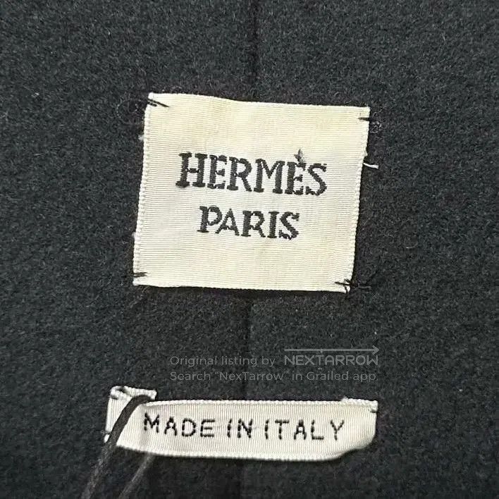 Hermes Hermes Black Metallic Leather Buckle Cashmere Jacket Size XS / US 0-2 / IT 36-38 - 6 Thumbnail