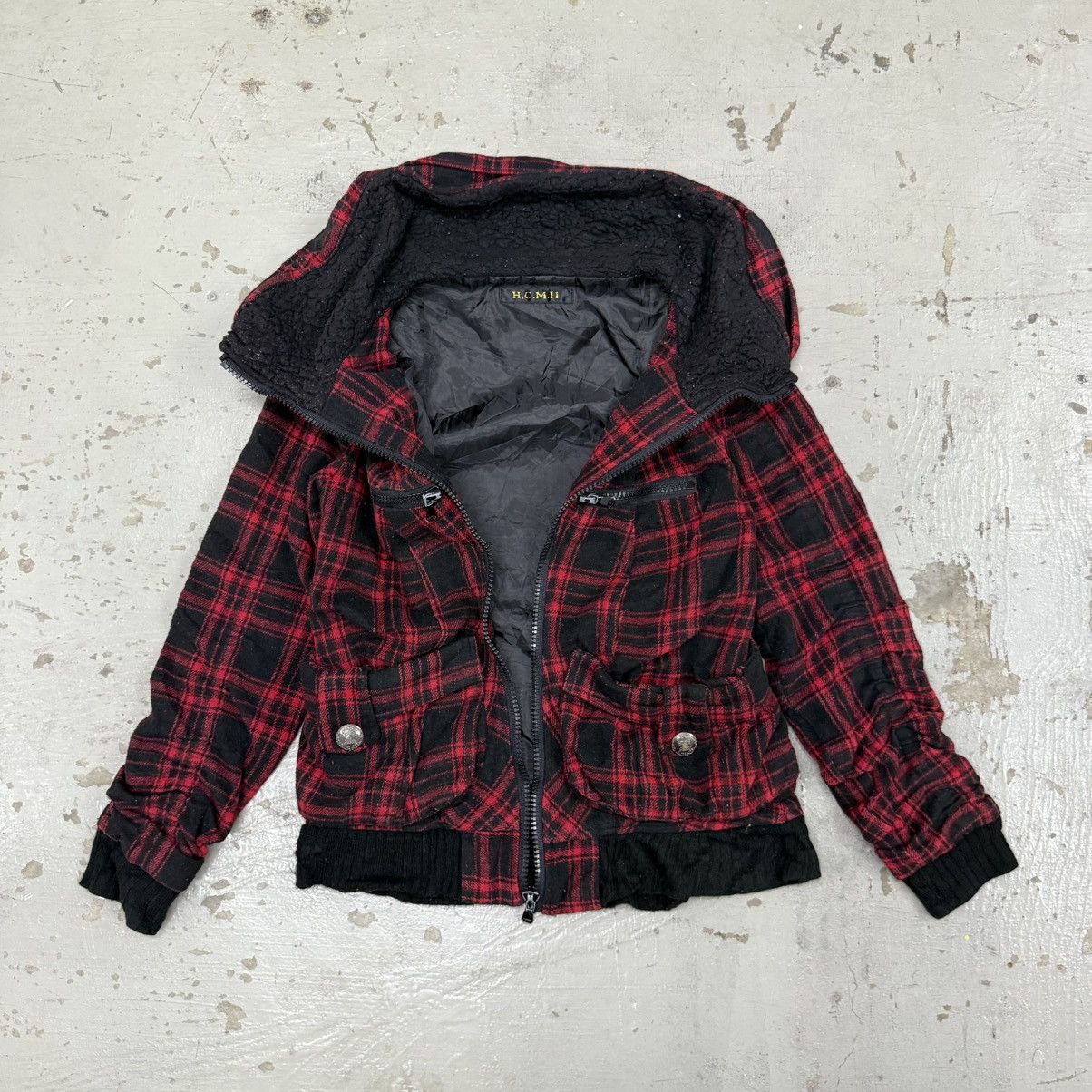 Beauty Beast Seditionaries Punk Gothic Tartan Red Sherpa Shearling Jacket Size US S / EU 44-46 / 1 - 11 Thumbnail