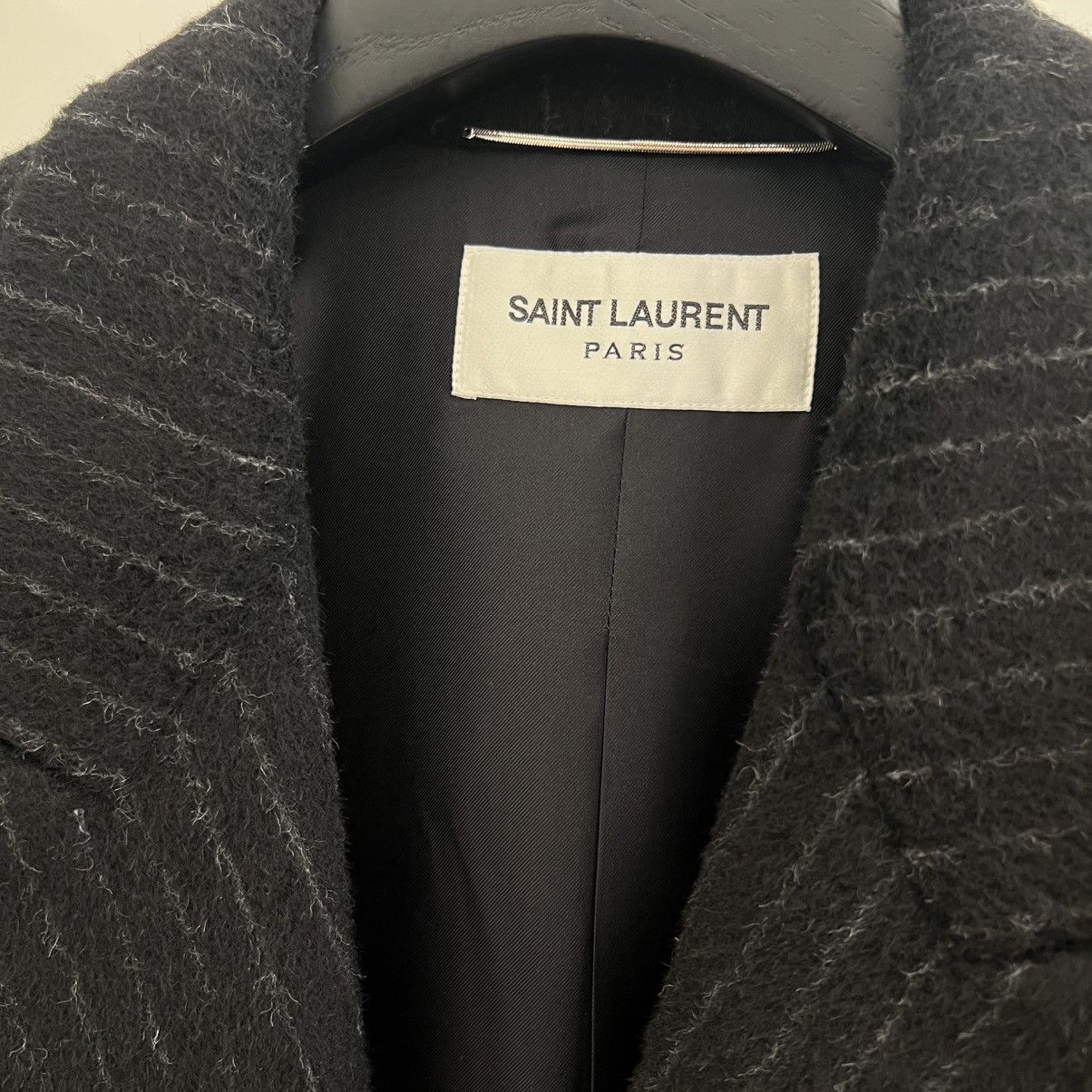 Saint Laurent Paris Saint Laurent Striped Overcoat in Large Size US L / EU 52-54 / 3 - 4 Thumbnail