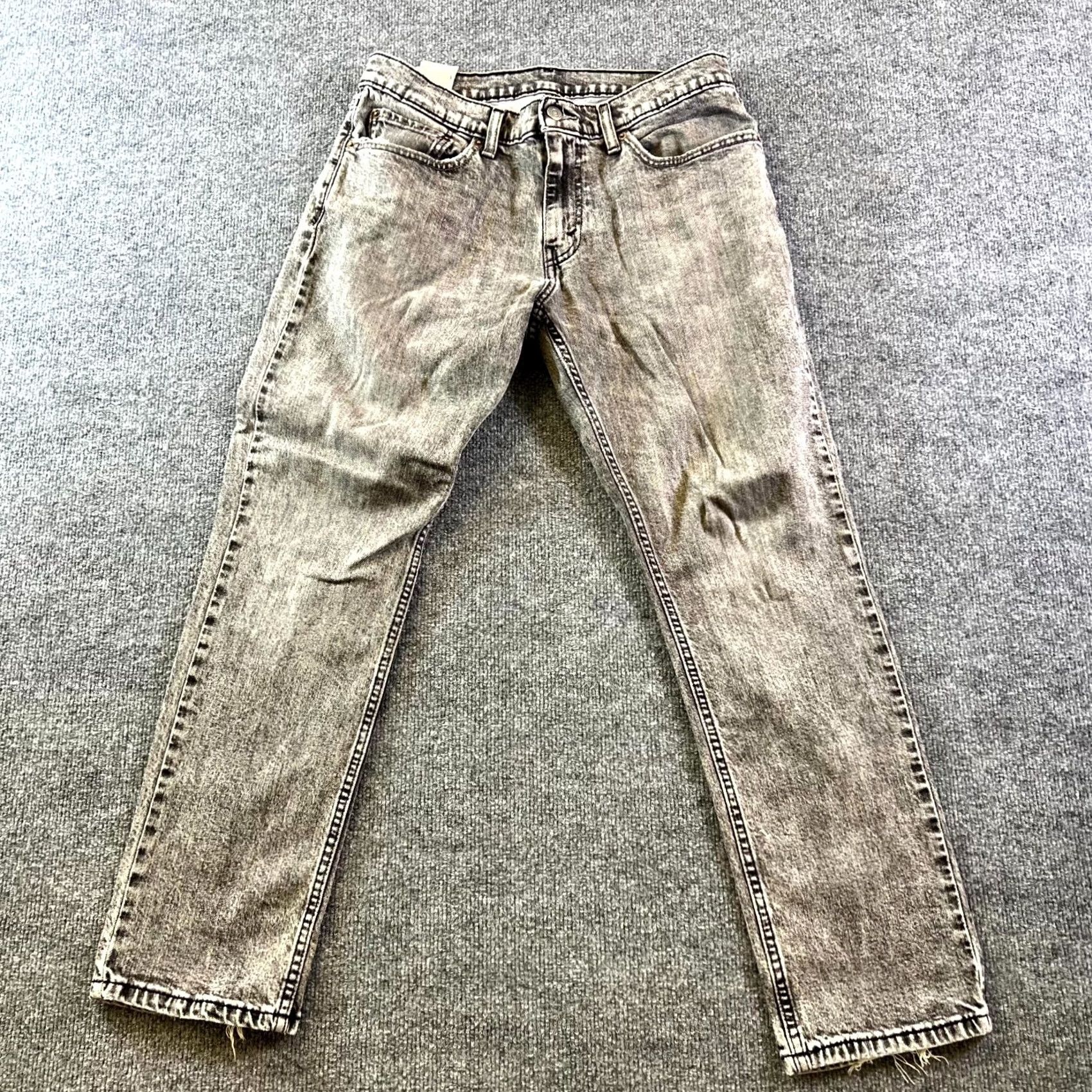 Levi's Levi's 511 Jeans Mens Gray Denim Stretch Slim Fit Straight Leg Streetwear 32x30 Size US 32 / EU 48 - 2 Thumbnail