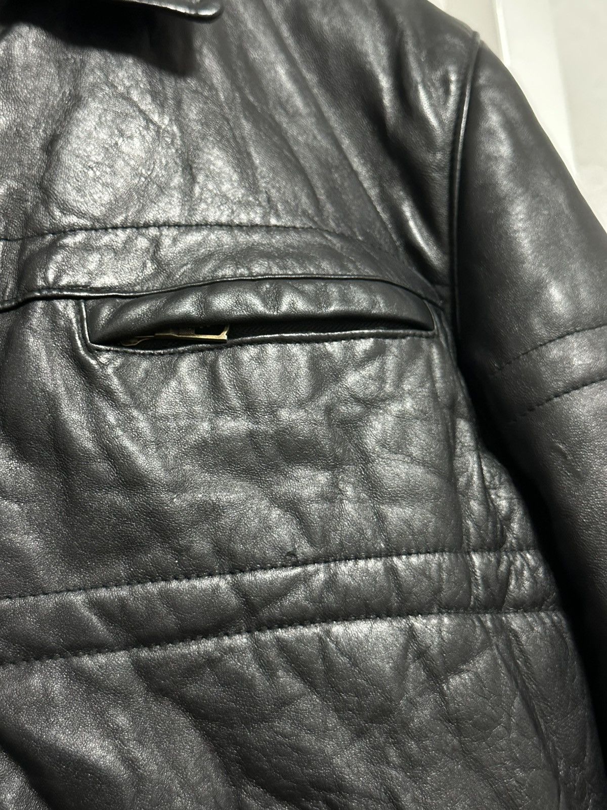 Vintage Fly Black Genuine Leather Bomber Jacket Size S Size US S / EU 44-46 / 1 - 4 Thumbnail