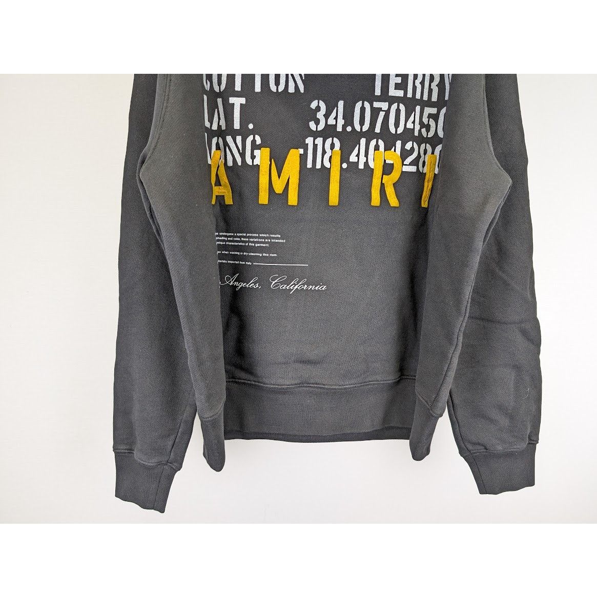 Amiri o1rshd1 Miltary Specs Stencil Hoodie in Black Size US S / EU 44-46 / 1 - 13 Thumbnail