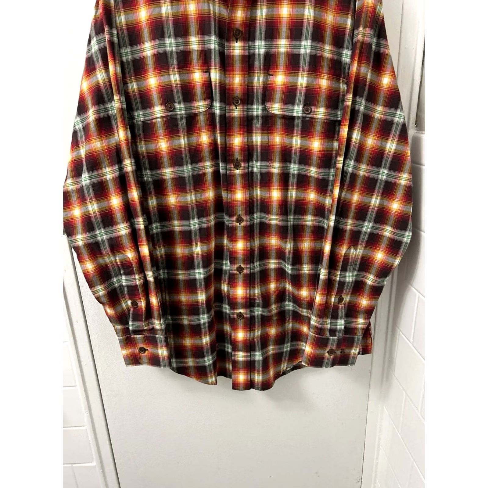 Orvis Orvis Shirt Mens Medium Red Game Bird Plaid Button Down Pockets Long Sleeve Size US M / EU 48-50 / 2 - 3 Thumbnail