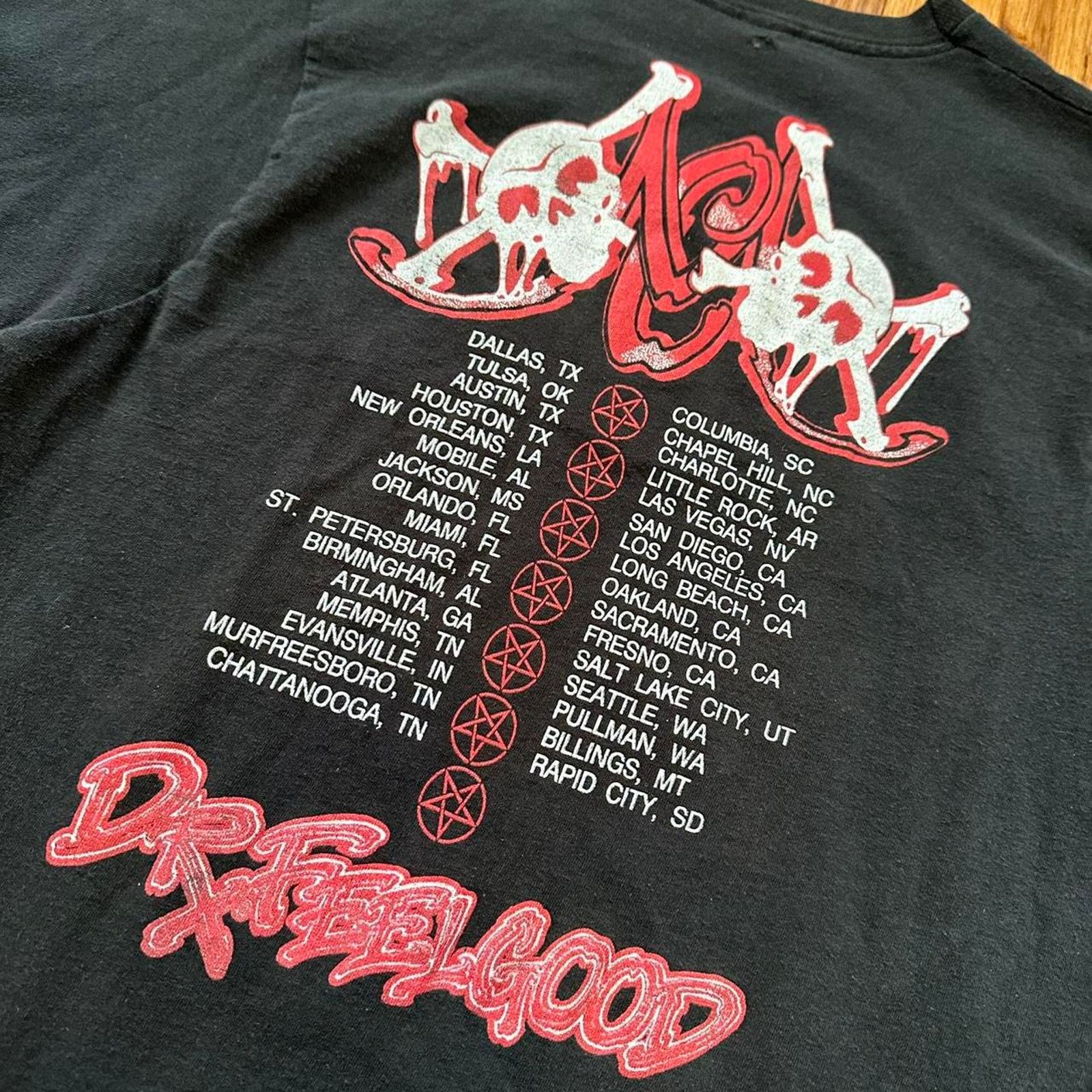 Band Tees × Vintage RARE Vintage 1989 Motley Crue Single Stitch Tour T Shirt M Size US M / EU 48-50 / 2 - 6 Thumbnail