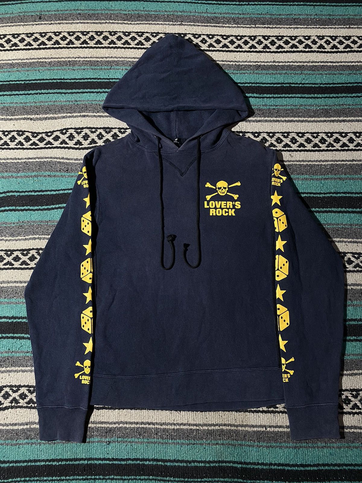 Japanese Brand 1990s Super Lovers Dice to Dice Thermal Hoodie Size US M / EU 48-50 / 2 - 1 Thumbnail
