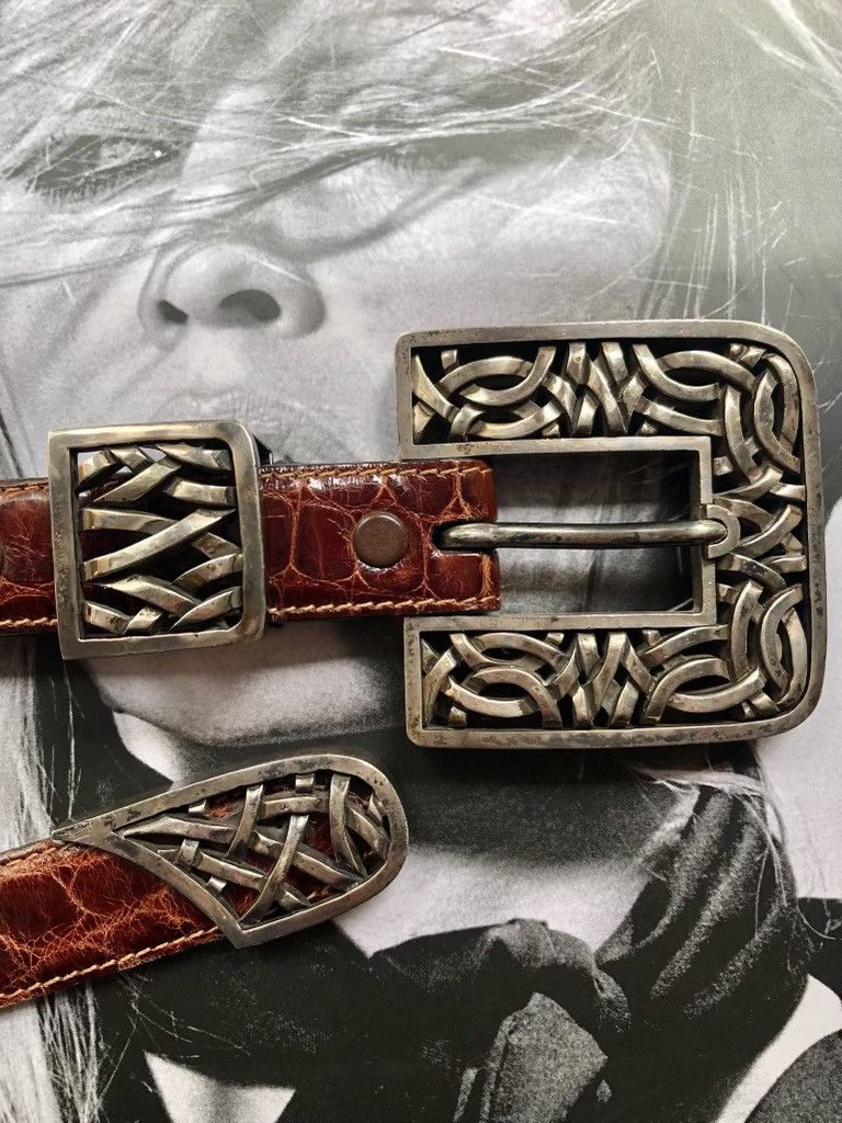 Designer Barry Kieselstein cord Ss buckle, strap-tip USA Alligator Size ONE SIZE - 1 Thumbnail
