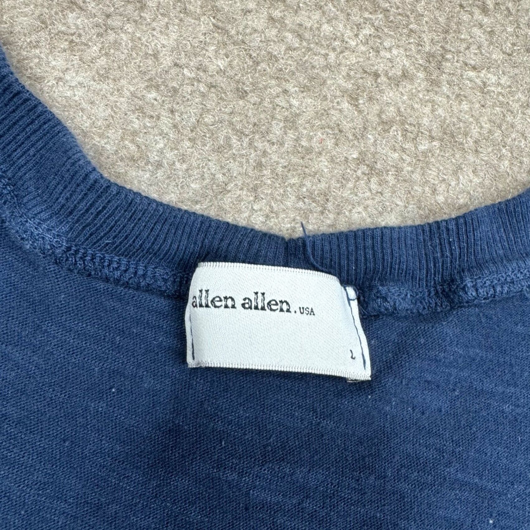 Vintage USA Tank Top Womens L Blue Sleeveless Lightweight Casual Shirt Size L / US 10 / IT 46 - 4 Thumbnail