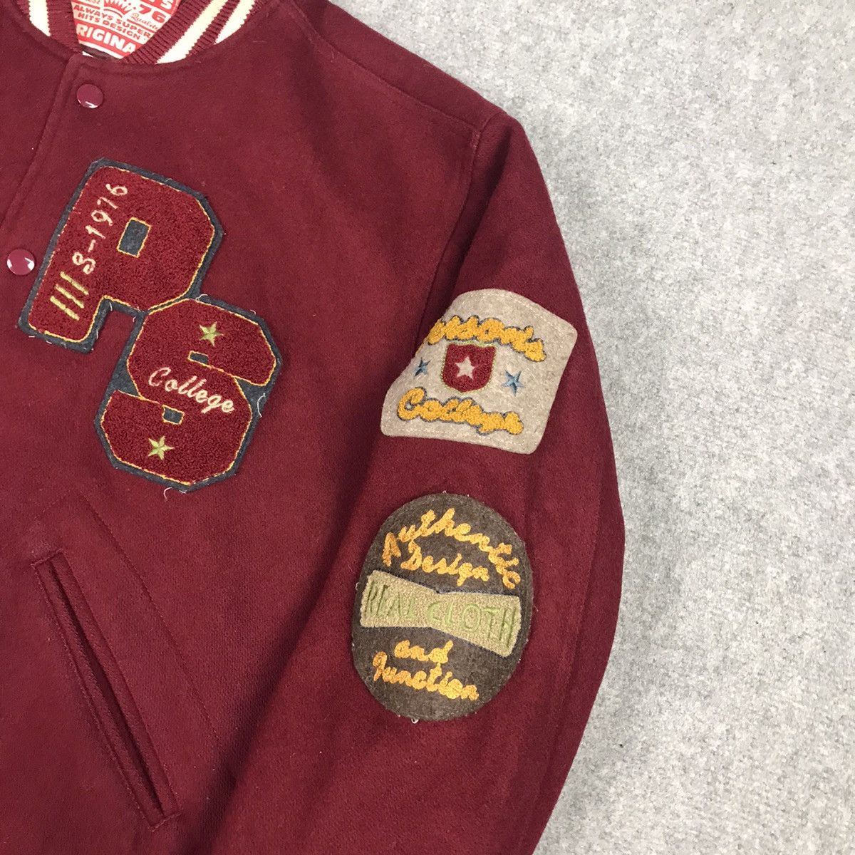 PERSON'S × Vintage PERSON’S VARSITY SNAP BUTTON JACKET Size US M / EU 48-50 / 2 - 3 Thumbnail