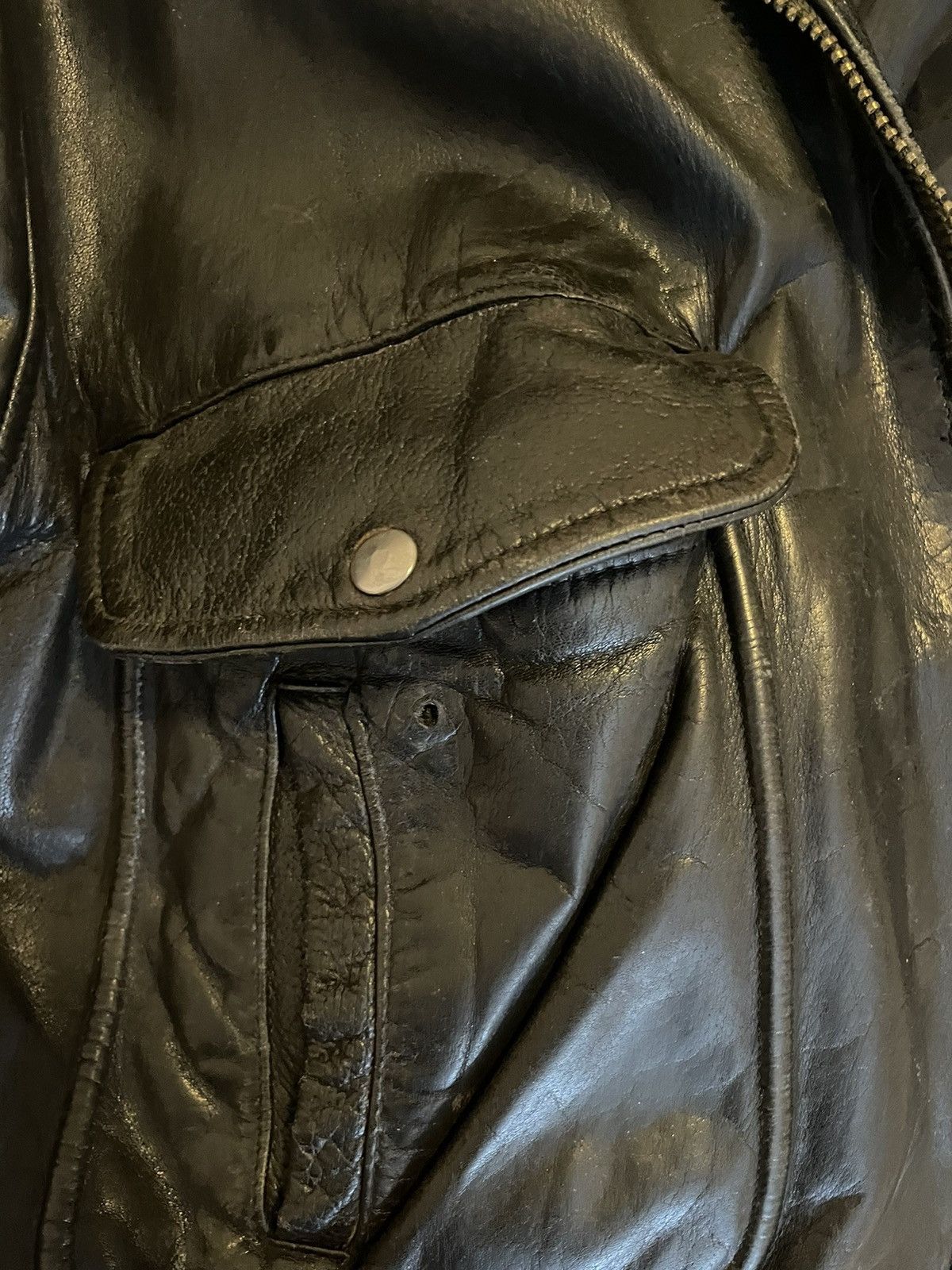 Other AVIATOR/BOMBER LEATHER JACKET Size US XXL / EU 58 / 5 - 4 Thumbnail