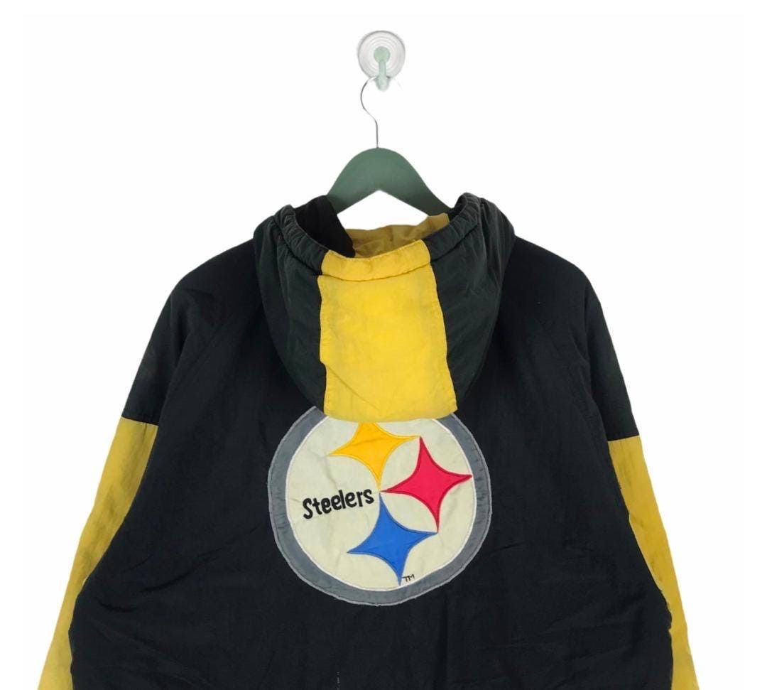 NFL × Vintage Vtg 90s distressed Pittsburgh Steelers NFL team jacket Size US L / EU 52-54 / 3 - 2 Thumbnail