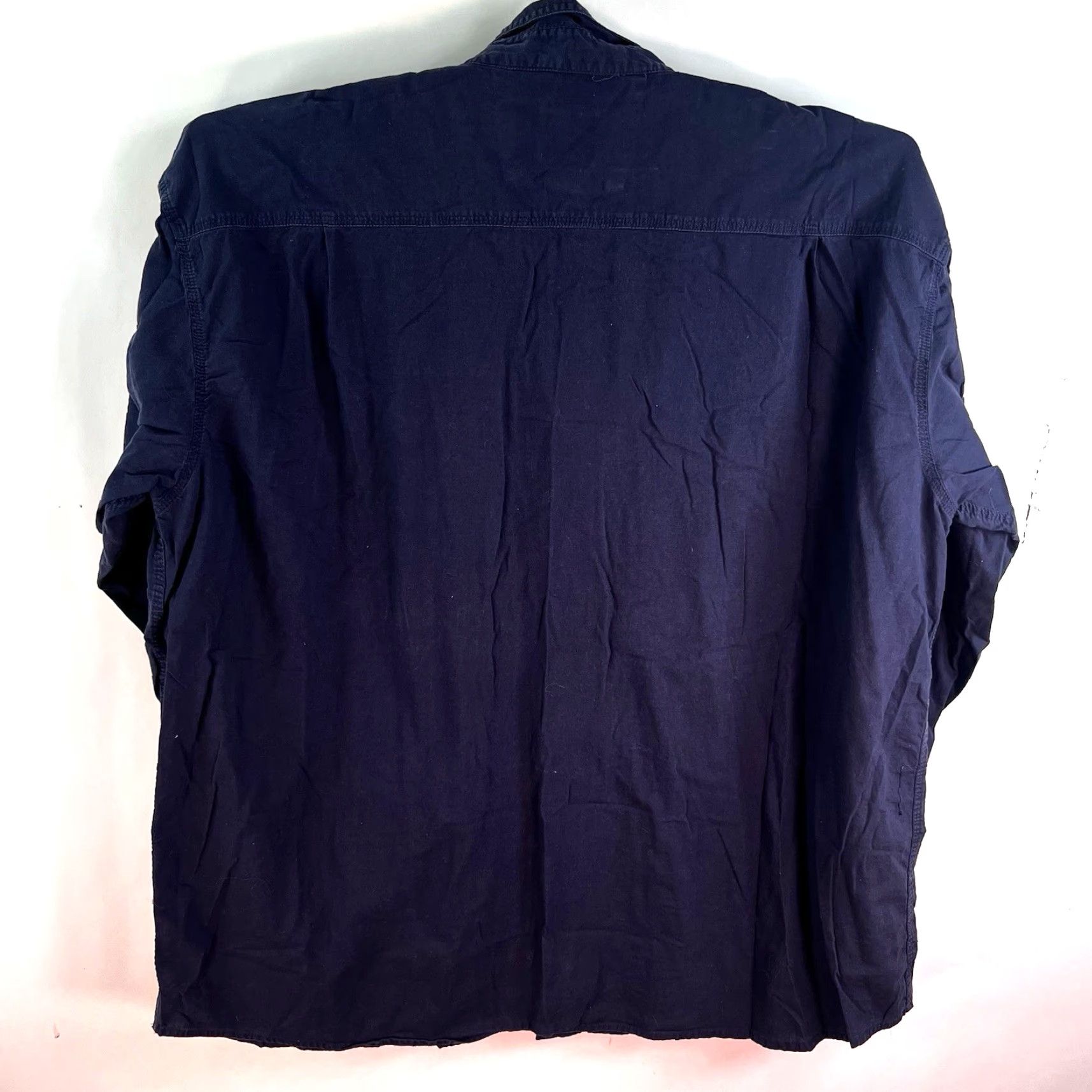 Vintage VINTAGE Lakin Mckey Men's Button-Up Shirt Long Sleeve Blue Big & Tall 4XLT Casual Workwear Size US XXL / EU 58 / 5 - 7 Thumbnail