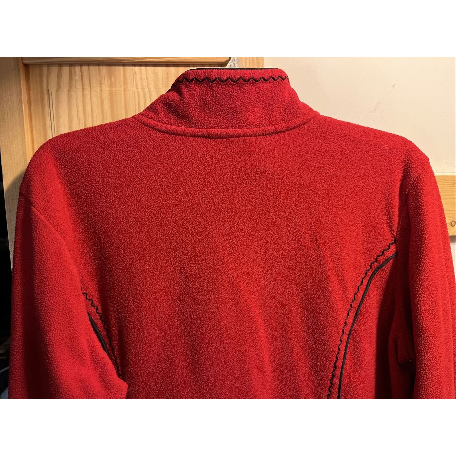 Coldwater Creek Coldwater Creek Womens 1X Red LS Zip Polyester Fleece Jacket Size XXL / US 16-18 / IT 52-54 - 9 Thumbnail