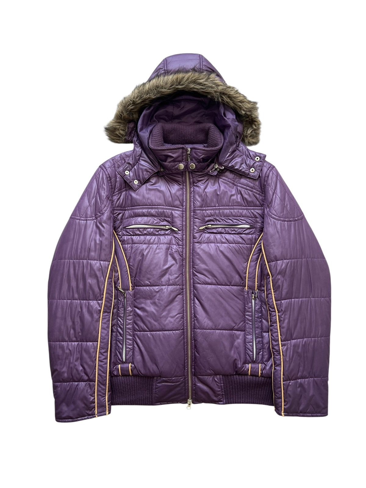 semanticdesign 2000s Semantic Design Fur Hooded Puffer Jacket Size US L / EU 52-54 / 3 - 2 Thumbnail
