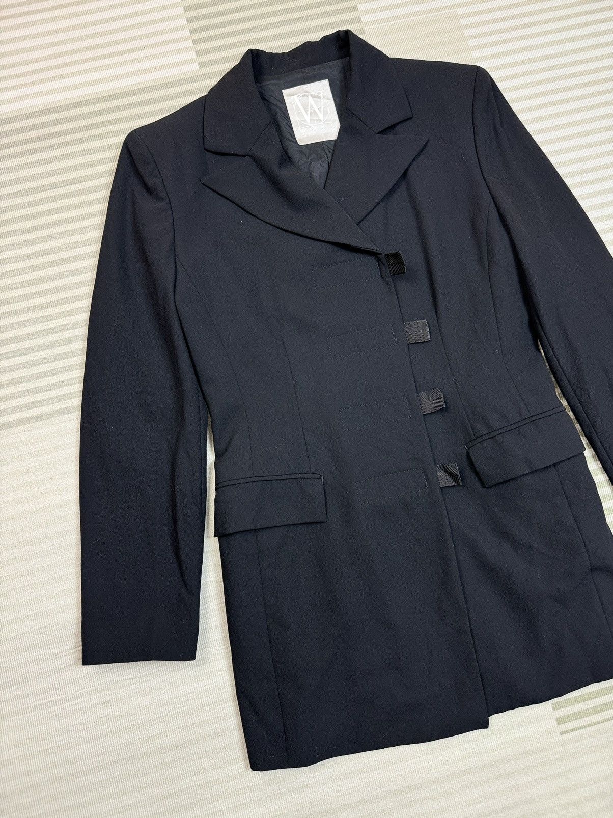 Yohji Yamamoto WorkShop By Yohji Yamamoto Women Blazer Size 36S - 2 Thumbnail