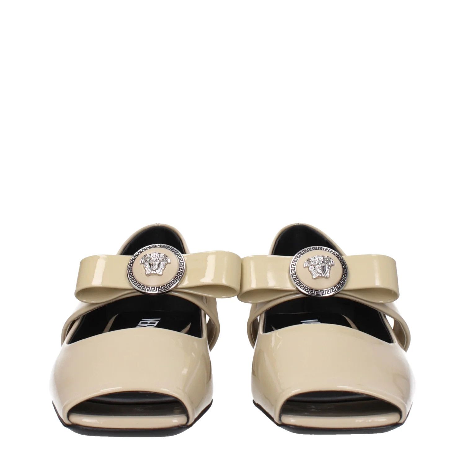 Versace ob1o1e0125 Patent Leather Ballet Flats in Beige Size US 6 / IT 36 - 3 Thumbnail