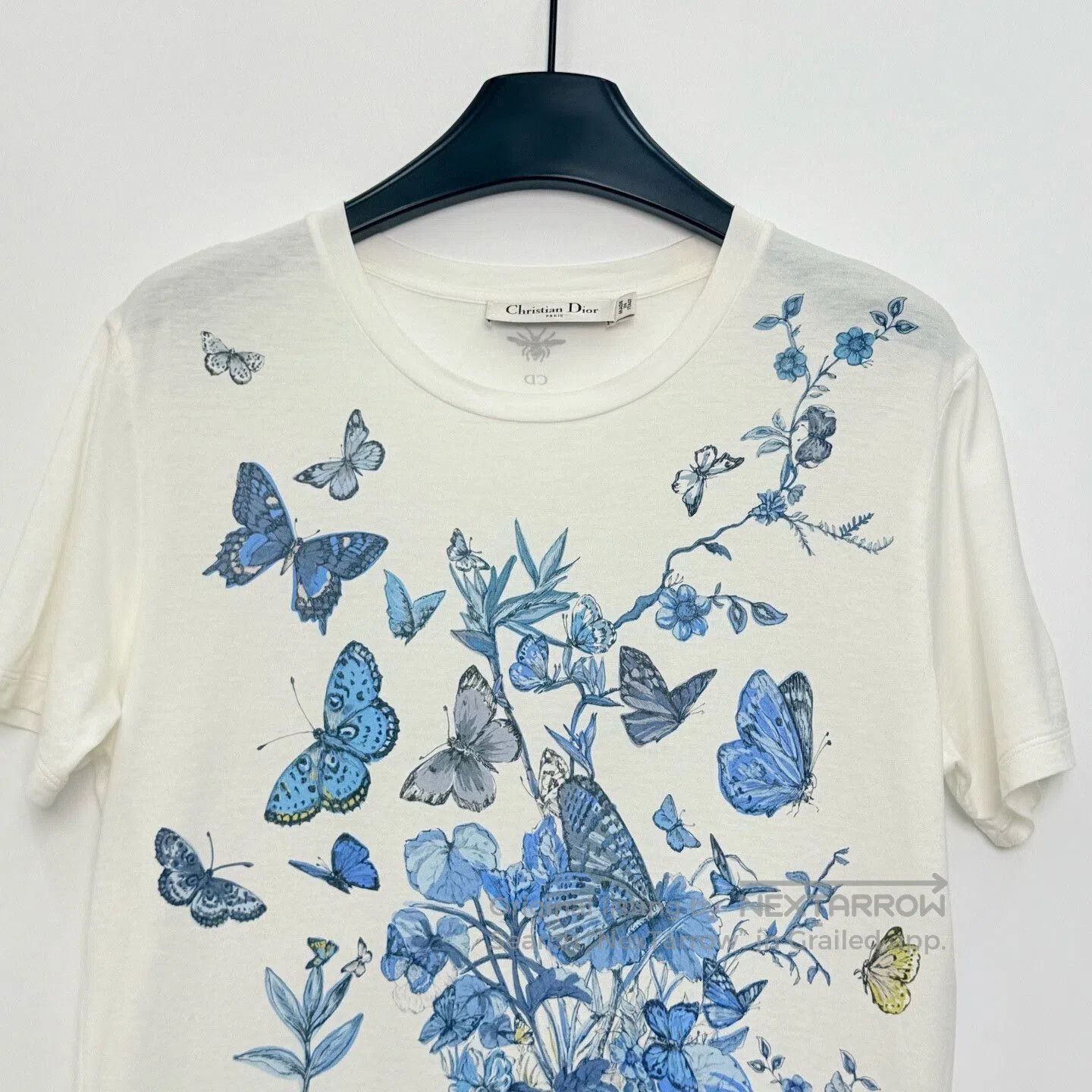 Dior Dior Blue Butterfly Floral Toile T. Size M / US 6-8 / IT 42-44 - 2 Thumbnail