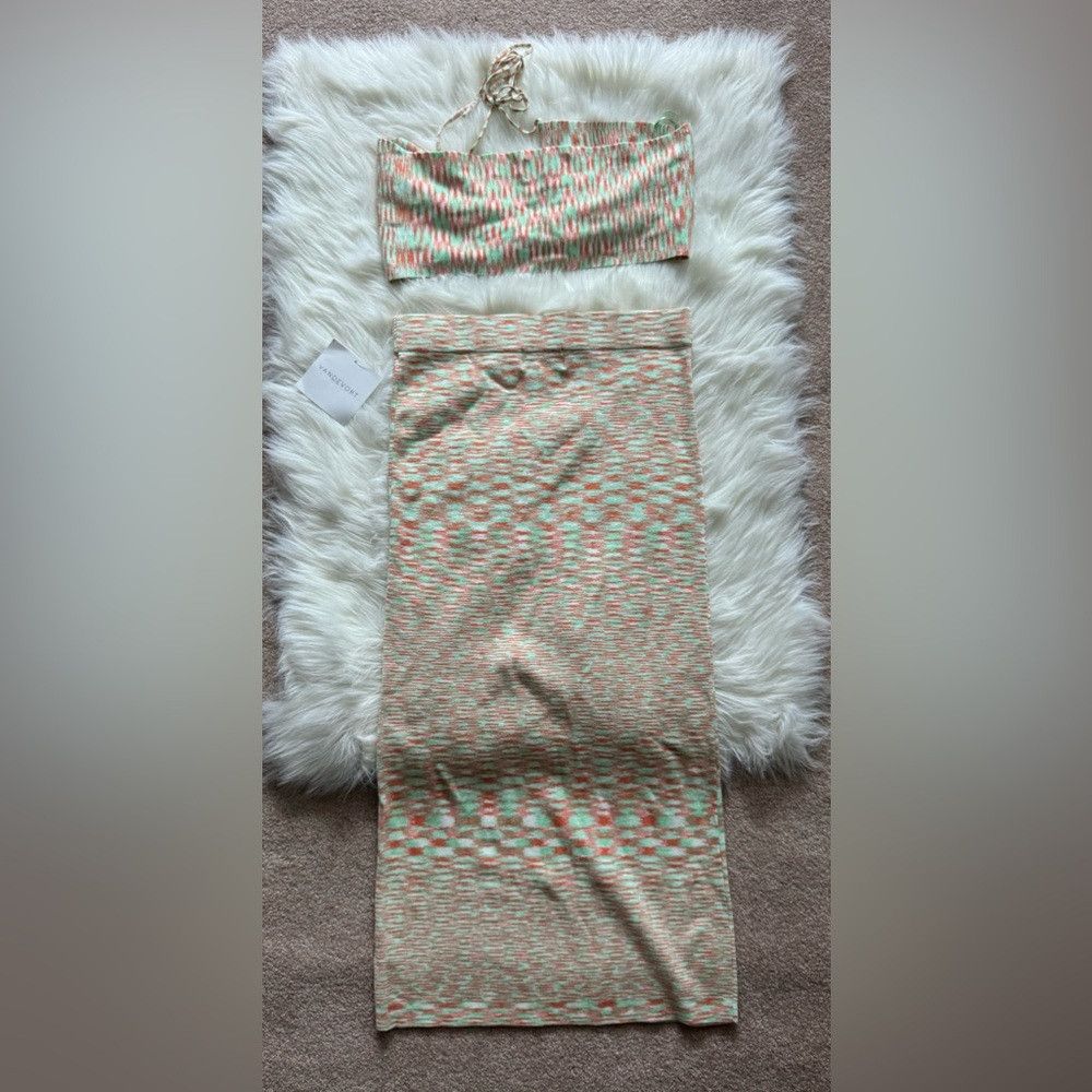 Other Animari Velencia Top & Skirt Set Soft Marled Vacation Fit Size L / US 10 / IT 46 - 4 Thumbnail