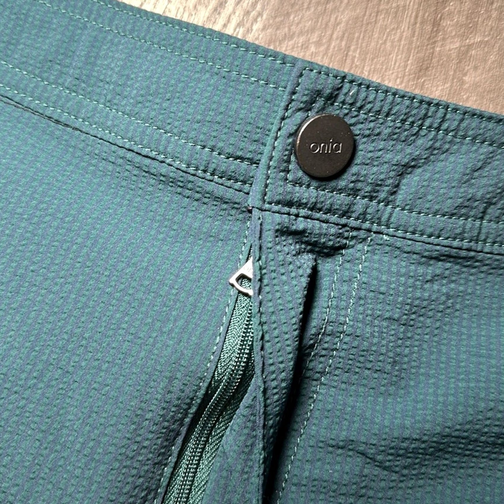 Onia Onia Calder Seersucker Swim Trunks Bottom 2XL Men Green Regular Sized 2XL Dark Green Charcoal MS6036 Size US 39 - 5 Thumbnail