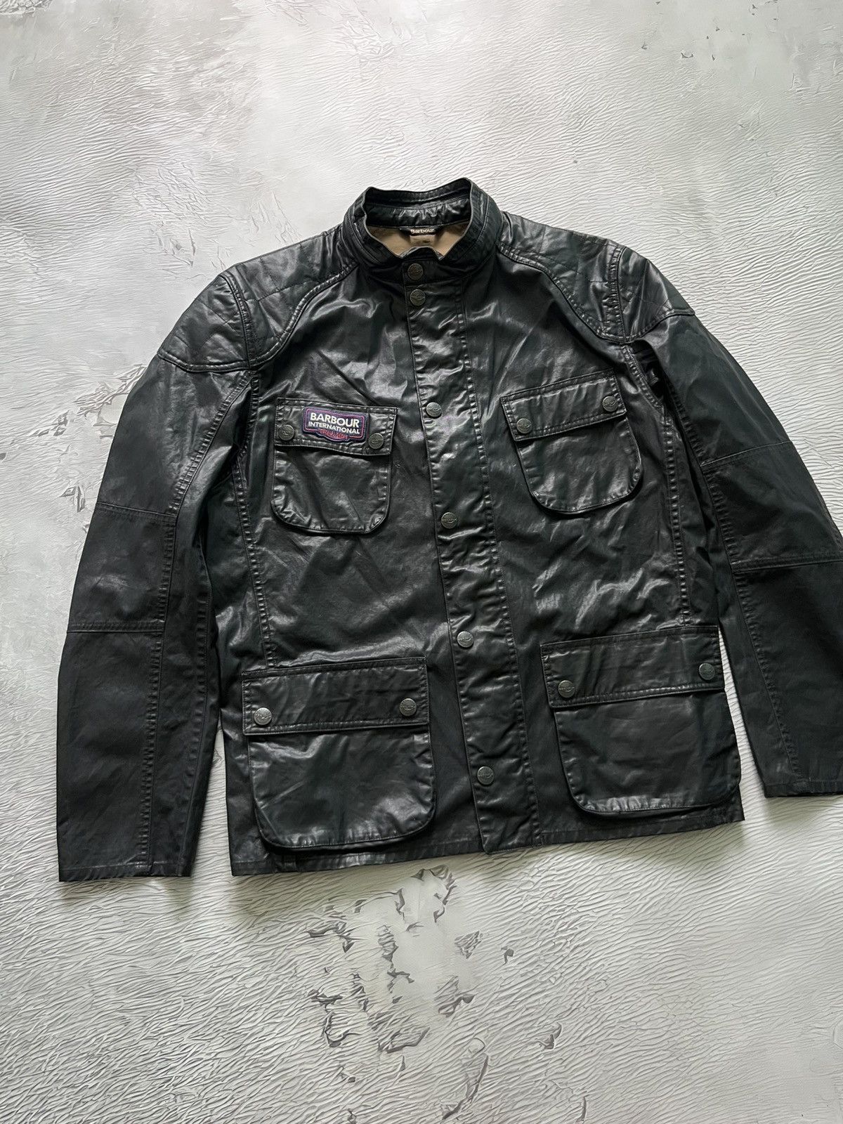 Barbour Barbour International Triumph Jacket Mens Waxed Cotton Size US L / EU 52-54 / 3 - 2 Thumbnail