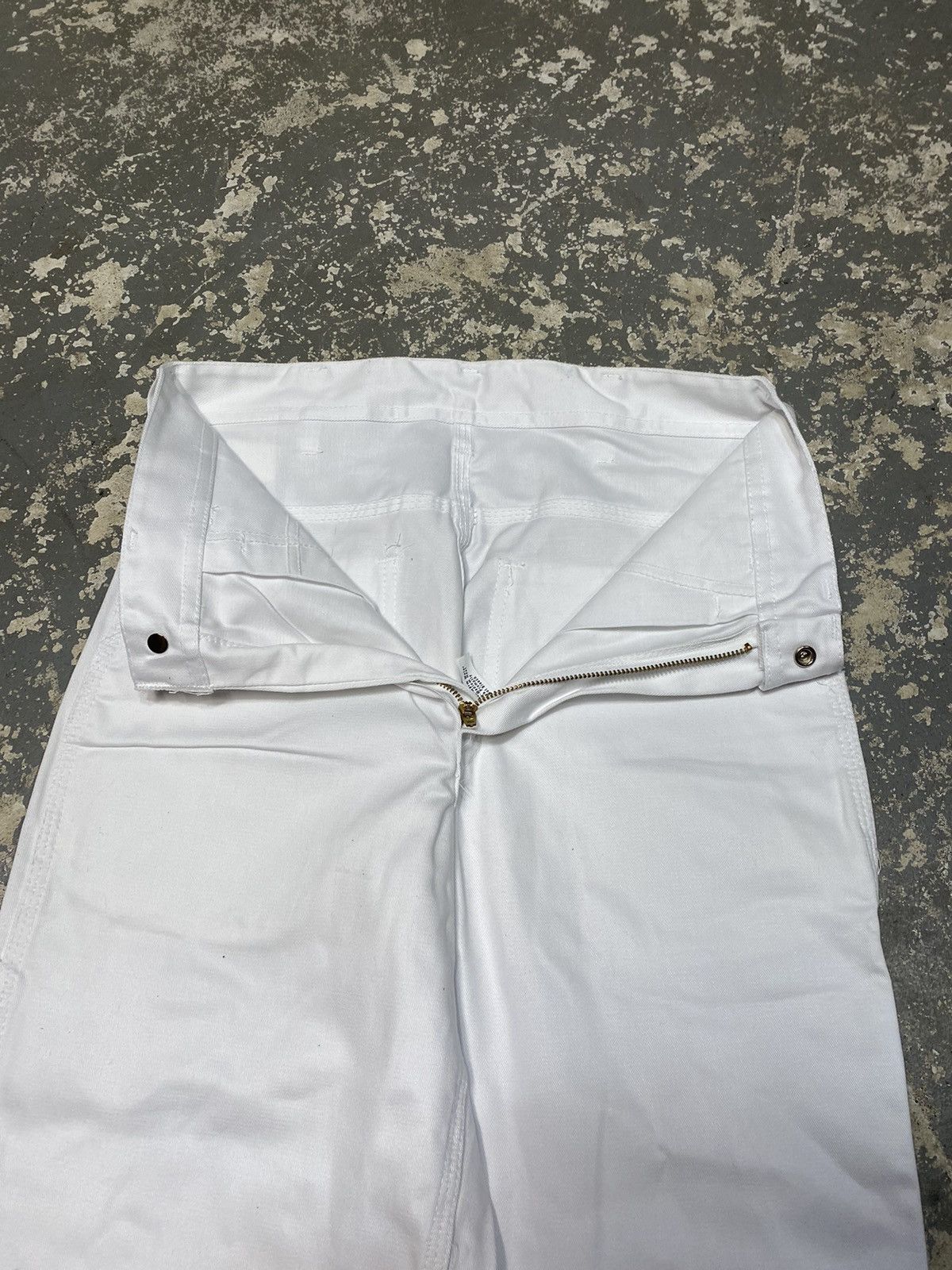 Carhartt × Vintage Vintage Stone Cutter Carpenter Painter Pants White Baggy New Size US 29 - 9 Thumbnail