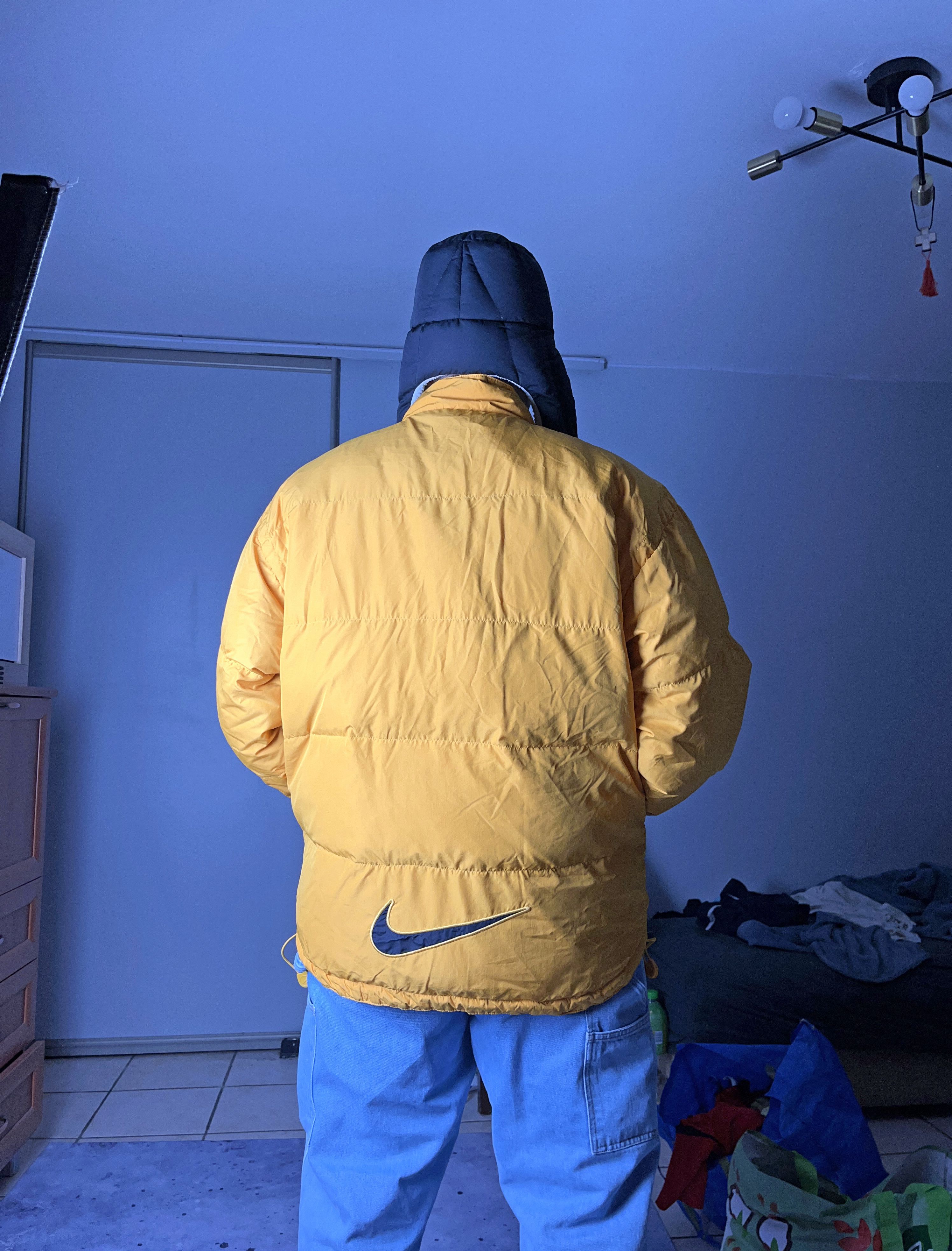Nike Nike 90's Vintage Big Logo Light Puffer Jacket Gorpcore Size US L / EU 52-54 / 3 - 17 Thumbnail