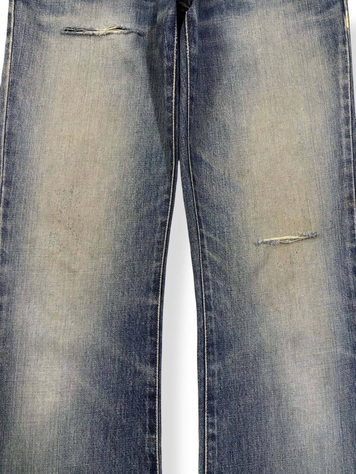 Edwin Vintage Edwin Mud Wash Flare Bootcut Distressed Jeans Size US 32 / EU 48 - 6 Thumbnail
