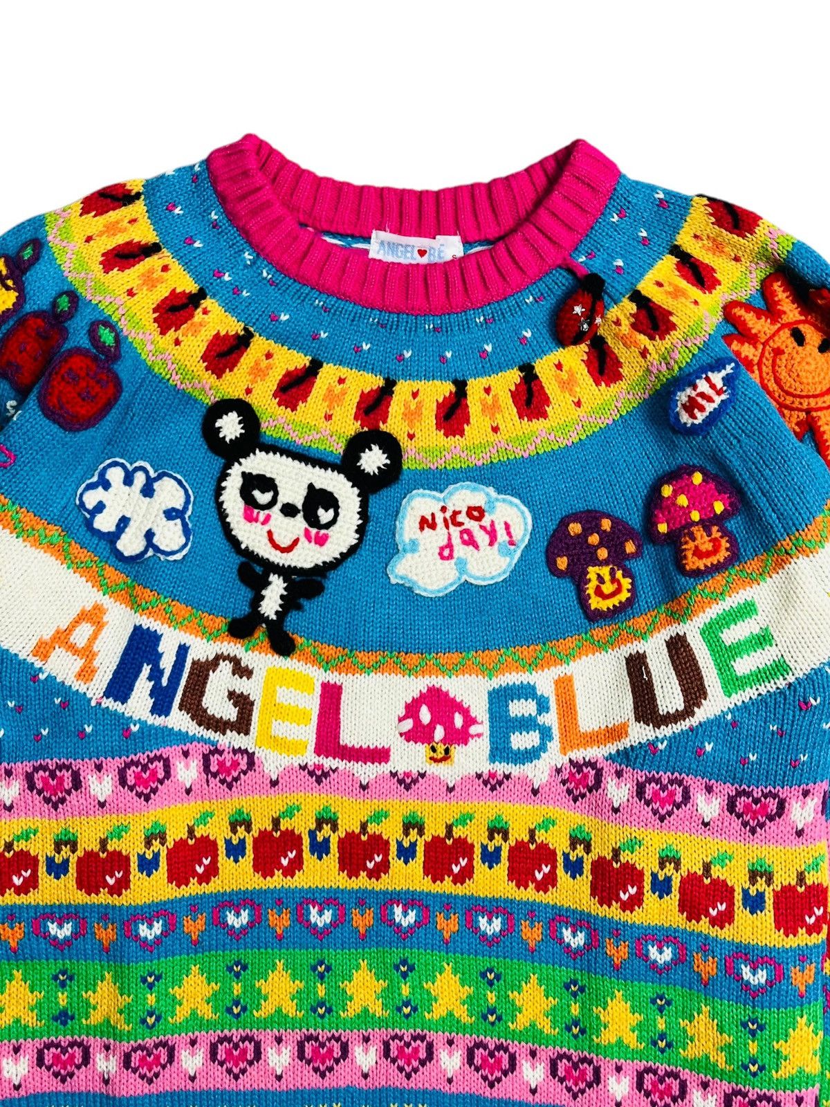 Angel Blue Archive Angel Blue - Chunky Knitted Mascots Sweater Size S / US 4 / IT 40 - 4 Thumbnail
